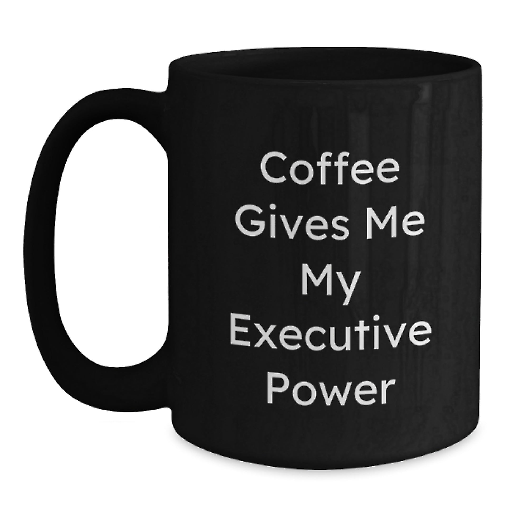 Funny Executive Gifts, Black Coffee Mug for Men, Unique Graduation Gifts from Friends to Executive - Main