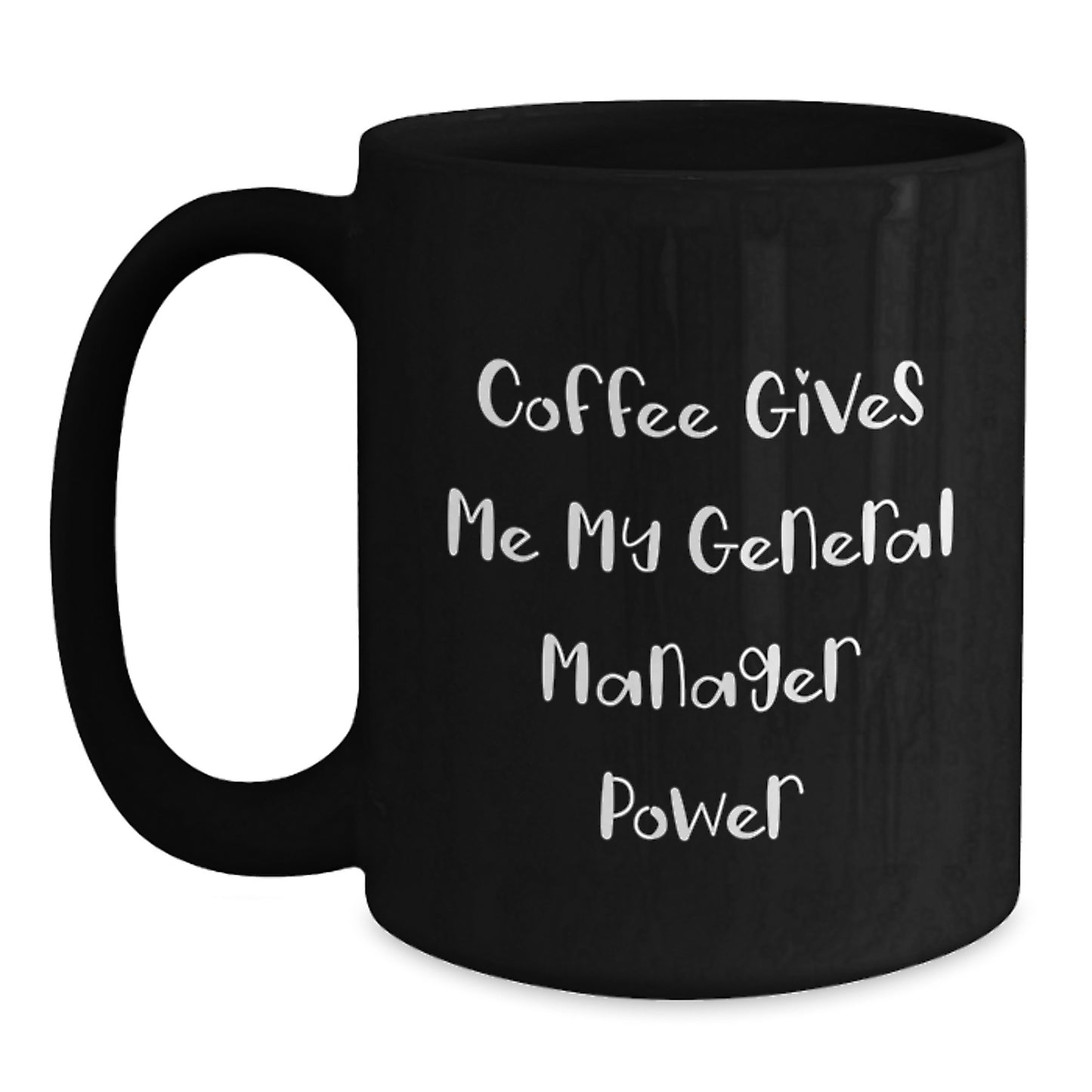General Manager Keepsake Black Coffee Mug for Him Birthday Gift - Main