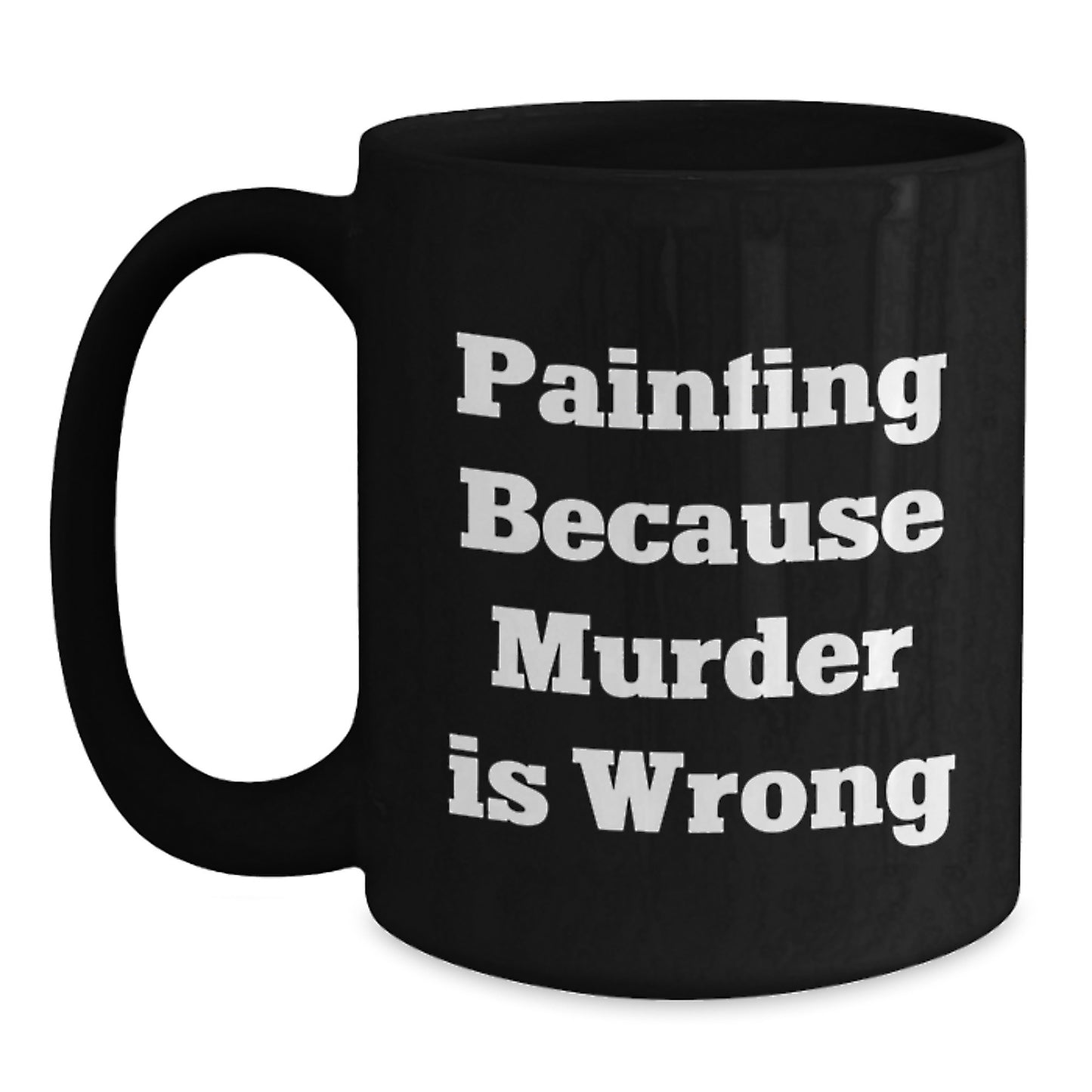 Funny Painting Graduation Gifts from Friends and Family for Men Women Black Coffee Mug - Main