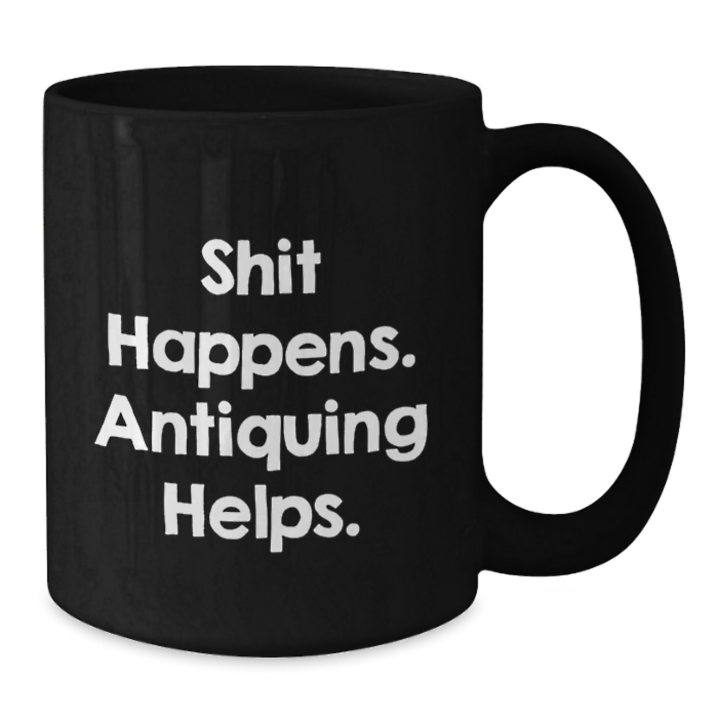 Antiquing Enthusiasts Gifts from Men to Women Funny Black Coffee Mug Valentine's Unique Items - Additional