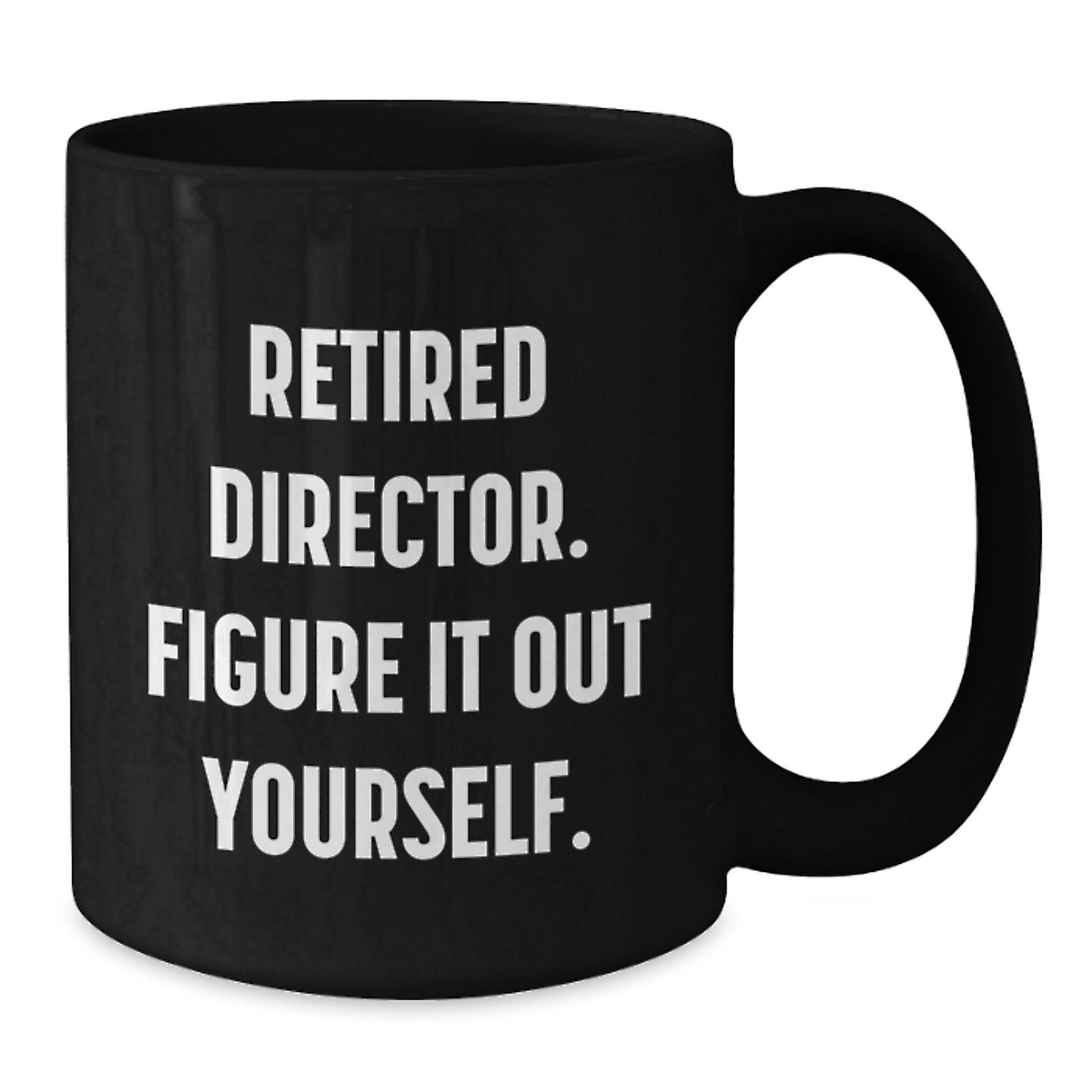 Funny Quotes for Directors, Gifts for Director from Friends, Black Coffee Mugs for Graduation Unique Gifts - Additional