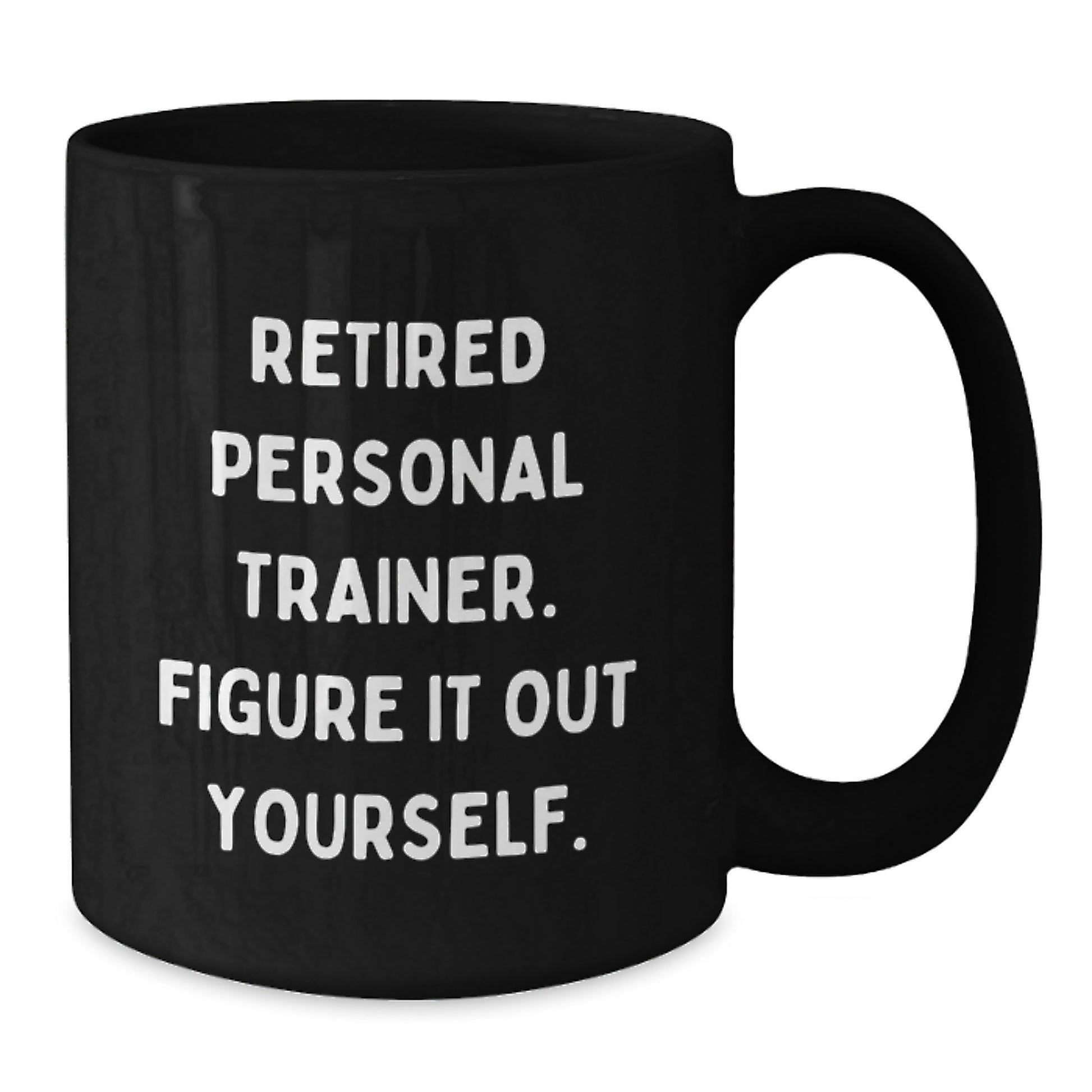 Funny Personal Trainer Gifts from Friends, Unique Black Coffee Mug for Personal Trainer, Graduation Unique Gifts - Additional