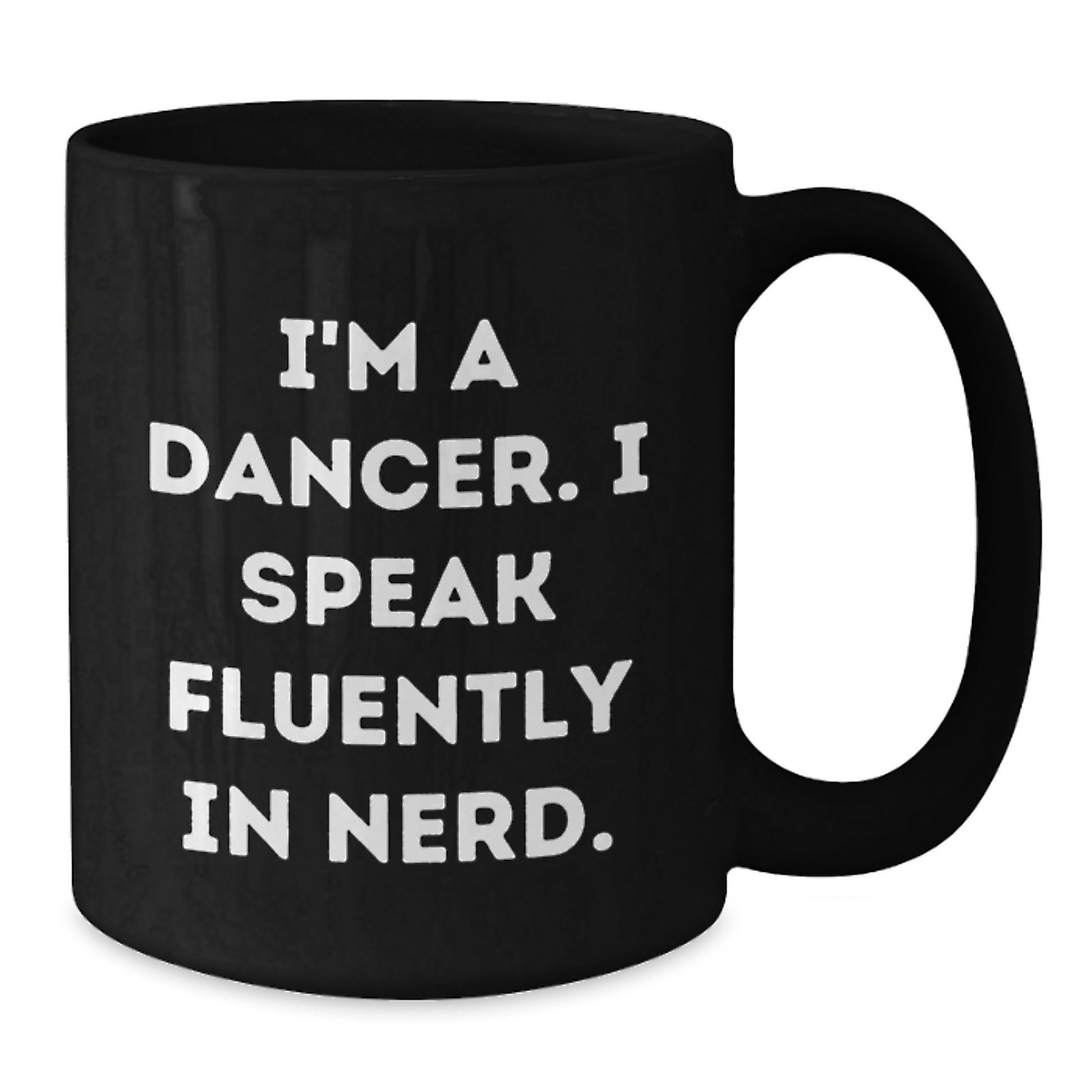 Funny Dancer Gifts for a genius Graduation - Black Coffee Mug from Friends - Additional