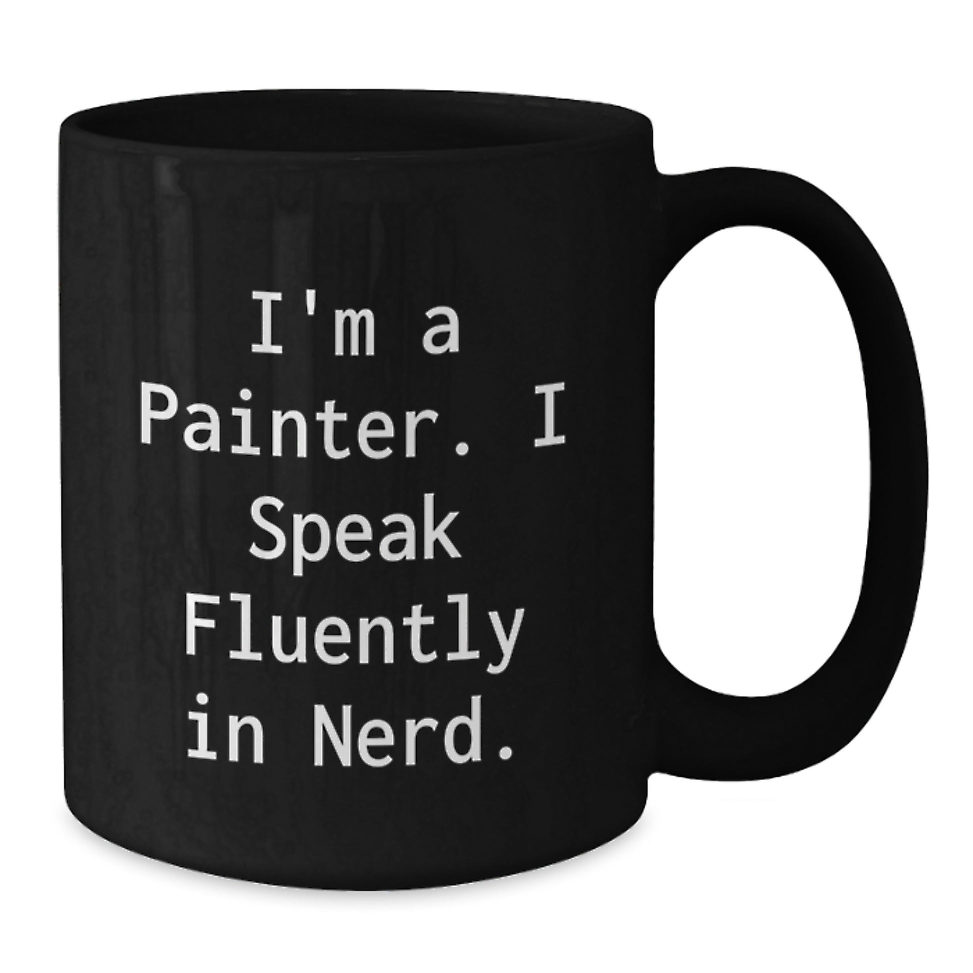 Painter Keepsake Black Coffee Mug for Him Birthday Gift and Microwave - Additional