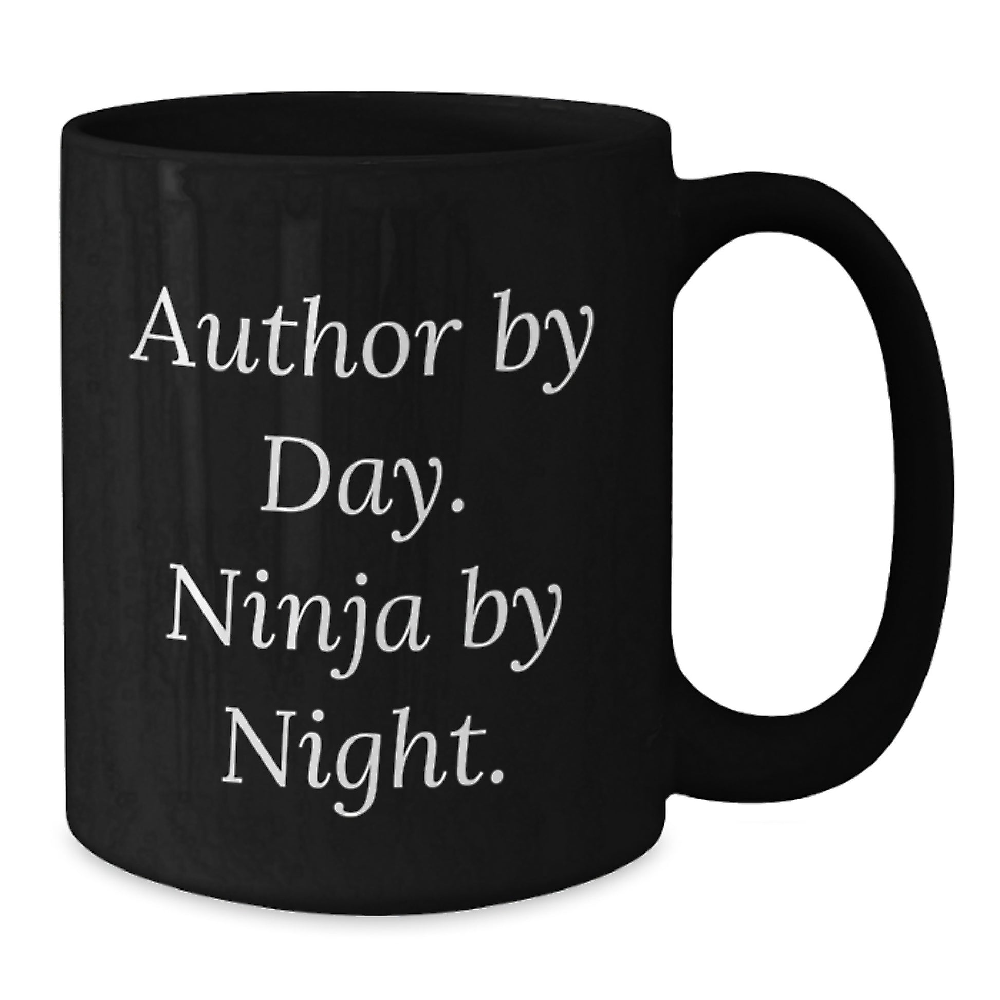Author Gifts from Men, Funny Quote Author Black Coffee Mug Birthday Unique Presents for Author Friends - Additional