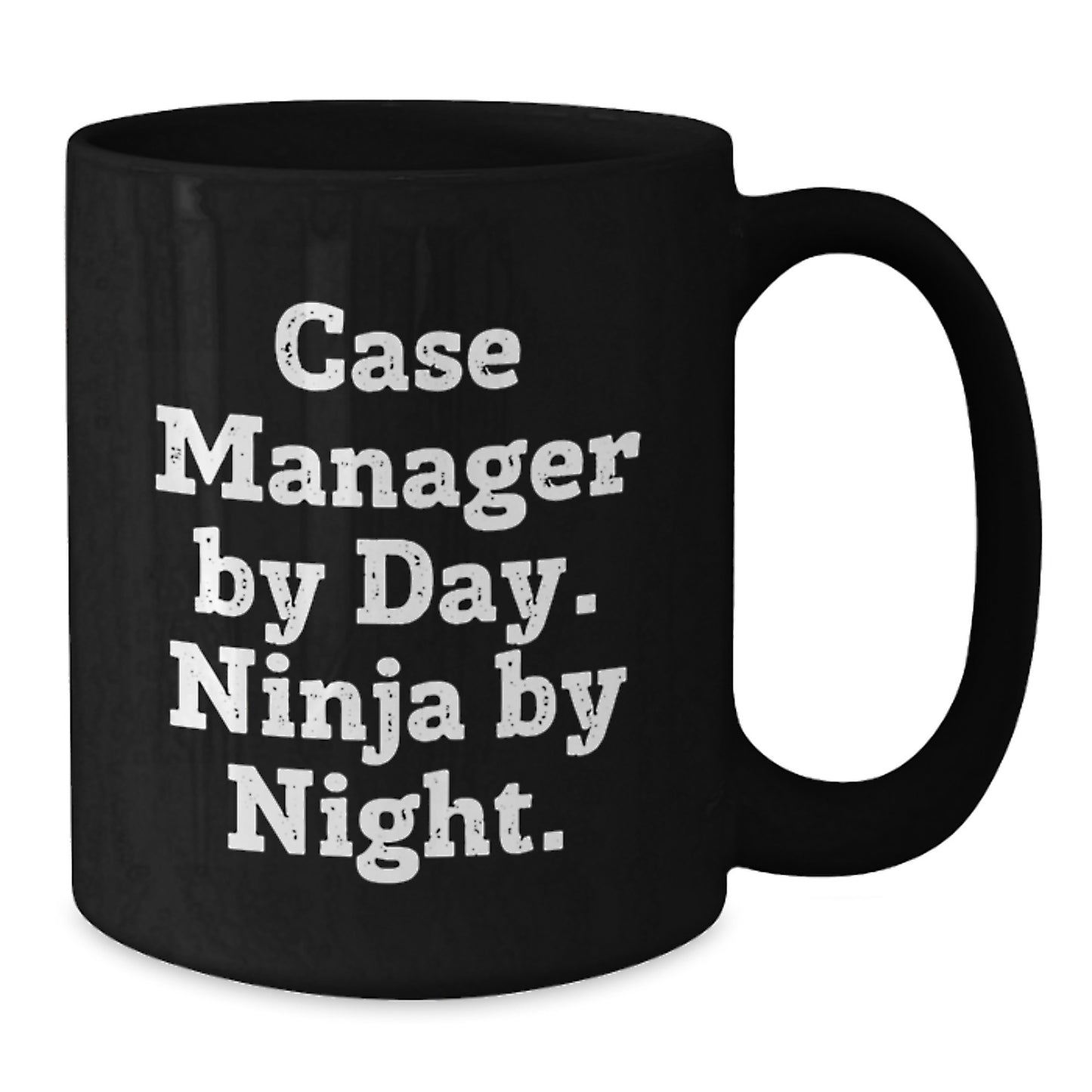 Funny Case Manager Black Coffee Mug Gifts - Case Manager By Day Ninja By Night, Graduation Unique Gifts for Case Manager, Black Coffee Mug Gifts from Family, Friends, Coworkers, Men, Women - Additional