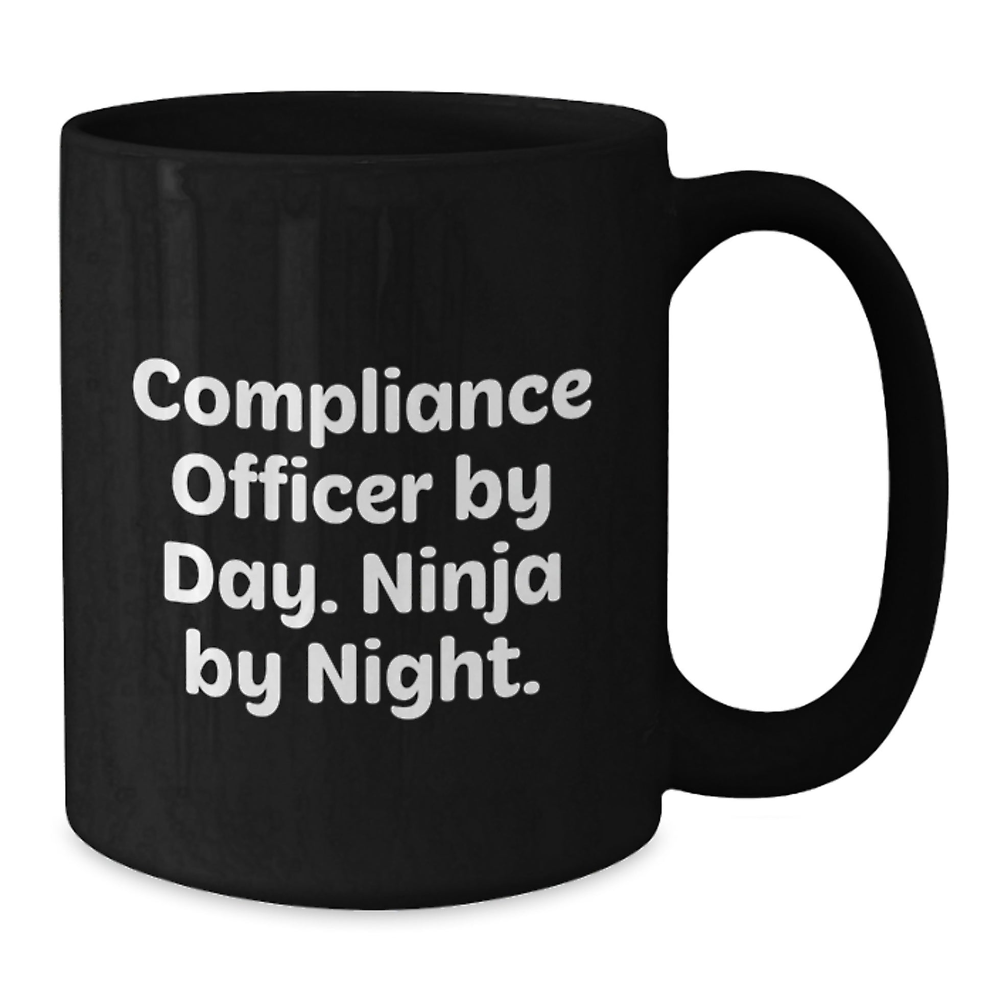 Compliance Officer Gifts Funny Black Coffee Mug By Day Ninja By Night Birthday Unique Present for Compliance Officer Friends - Additional