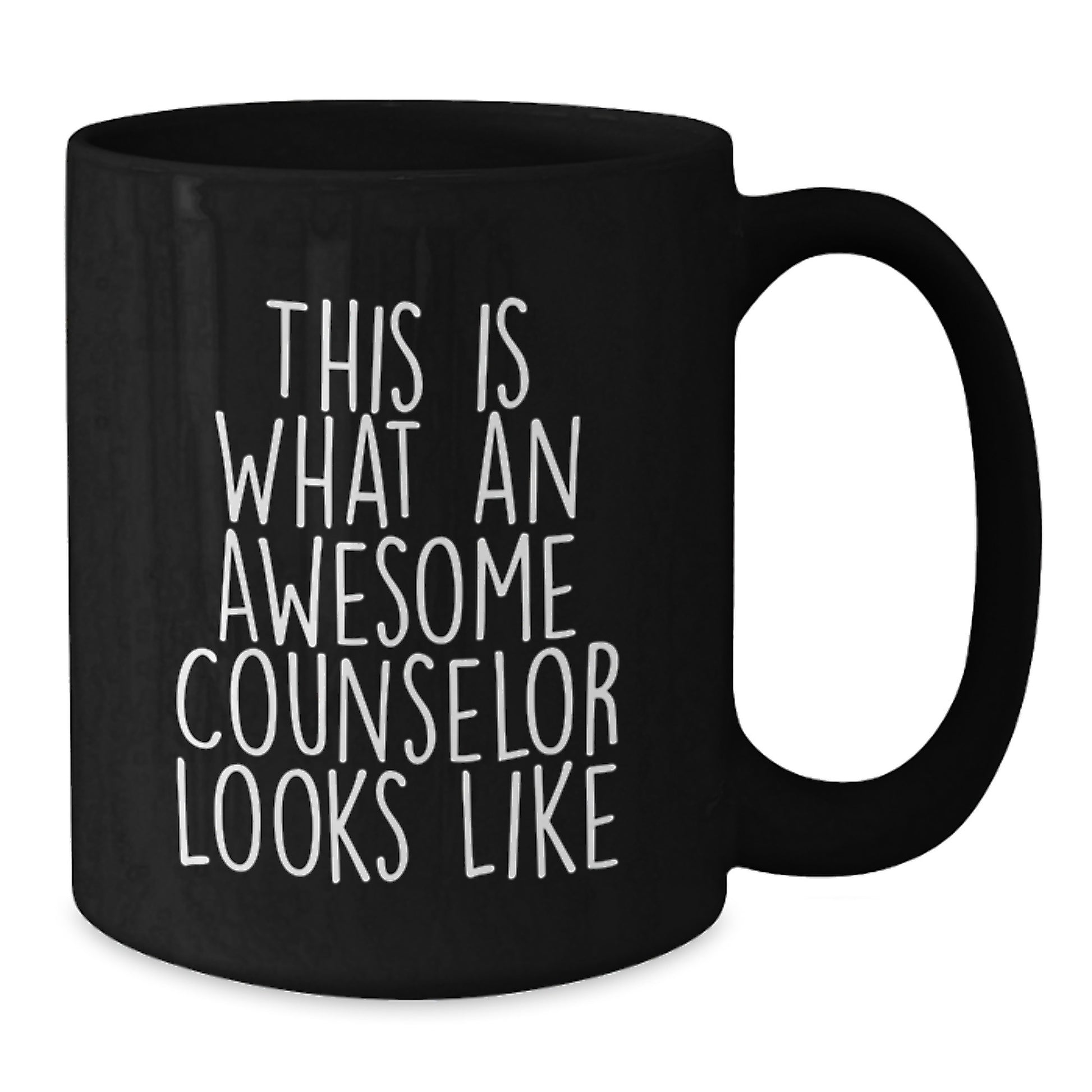 Birthday Gift Black Coffee Mug for Her Present – Counselor Appreciation - Additional