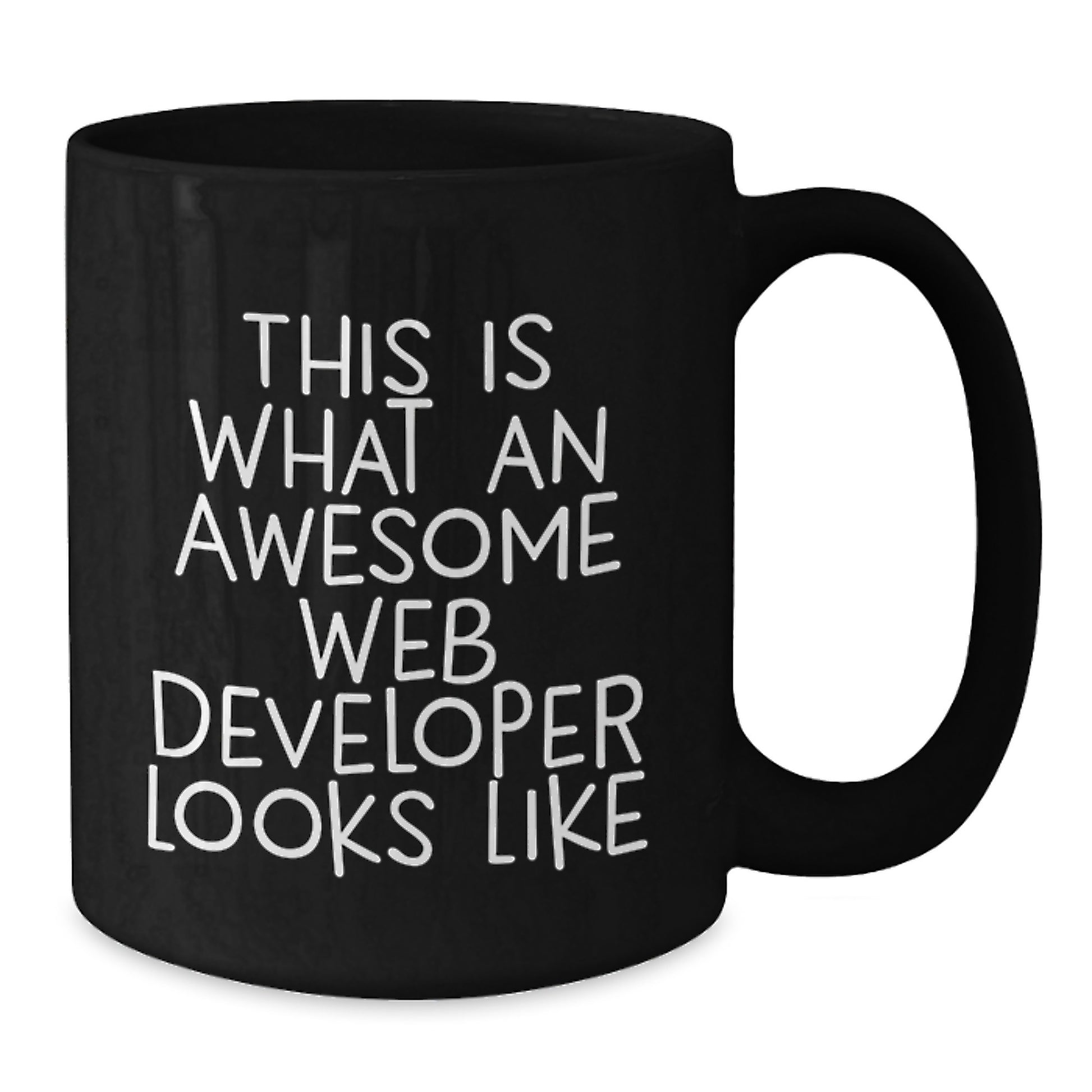 Web Developer Keepsake Mug for Him Black Ceramic Birthday Gift - Additional