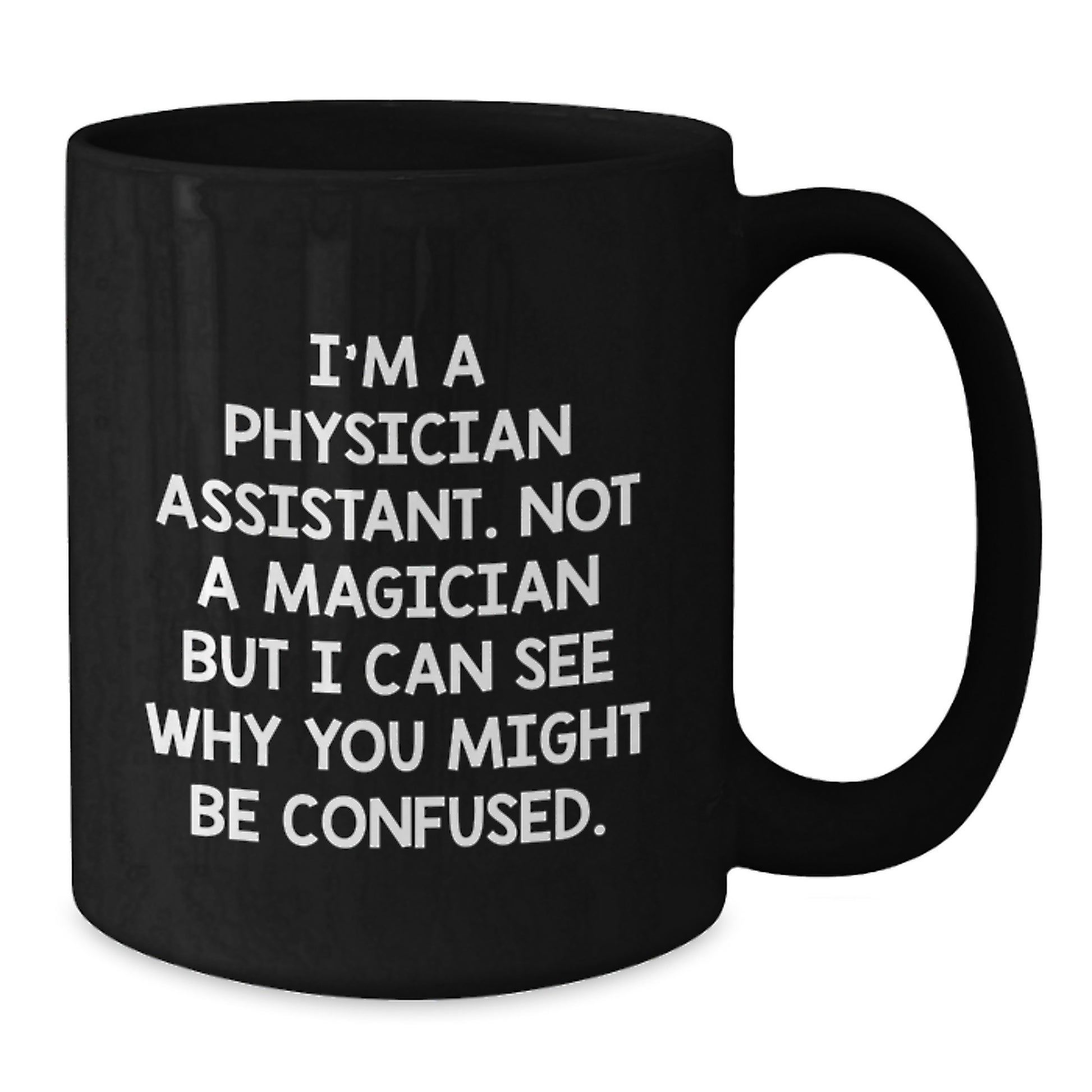 Graduation Gift Black Coffee Mug for Her Physician Assistant Keepsake - Additional