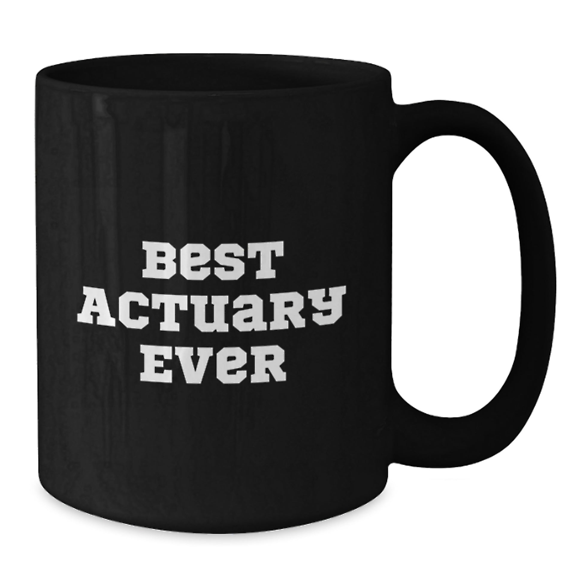 Actuary Keepsake Black Coffee Mug for Him Birthday Gift Best Actuary - Additional