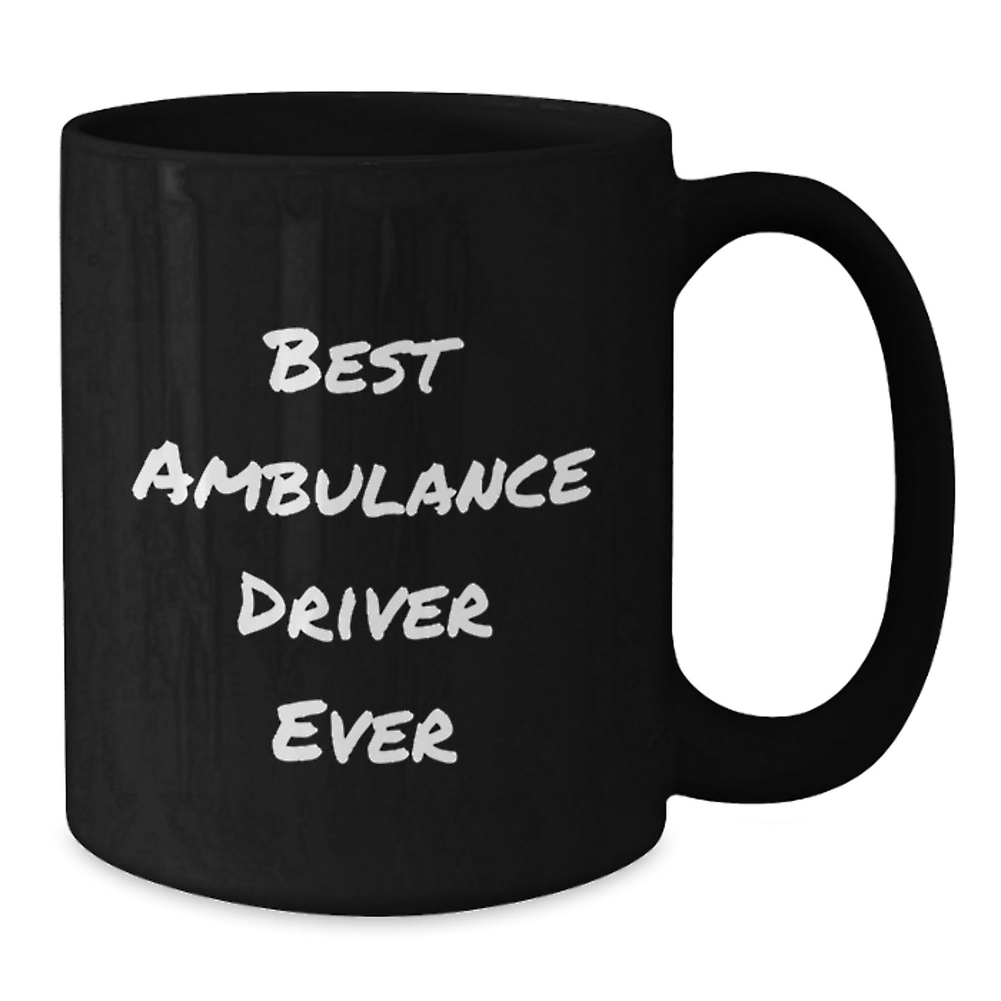 Ambulance Driver Keepsake Black Coffee Mug for Him Birthday Gift - Additional