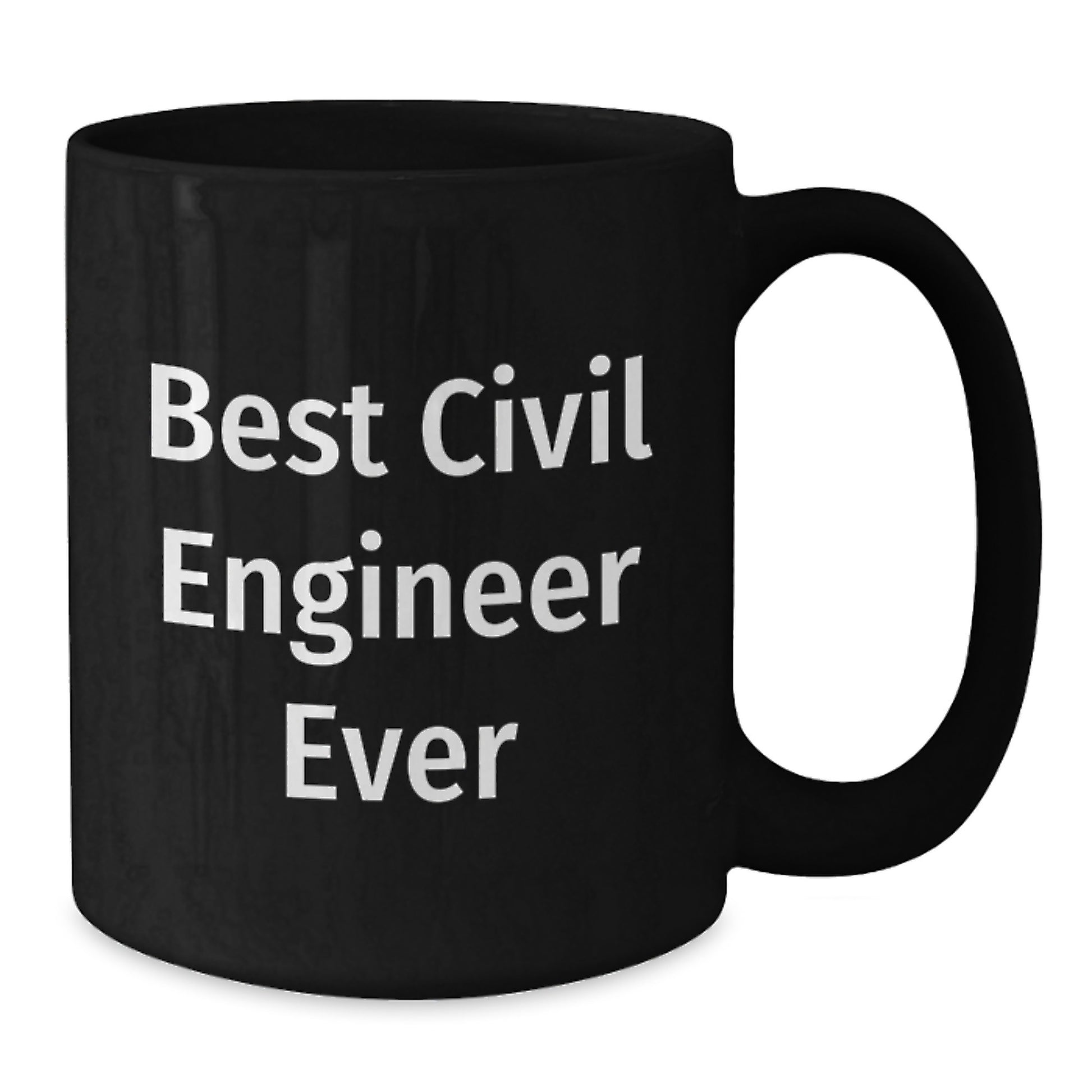 Civil Engineer Keepsake Black Coffee Mug for Him Birthday Gift - Additional