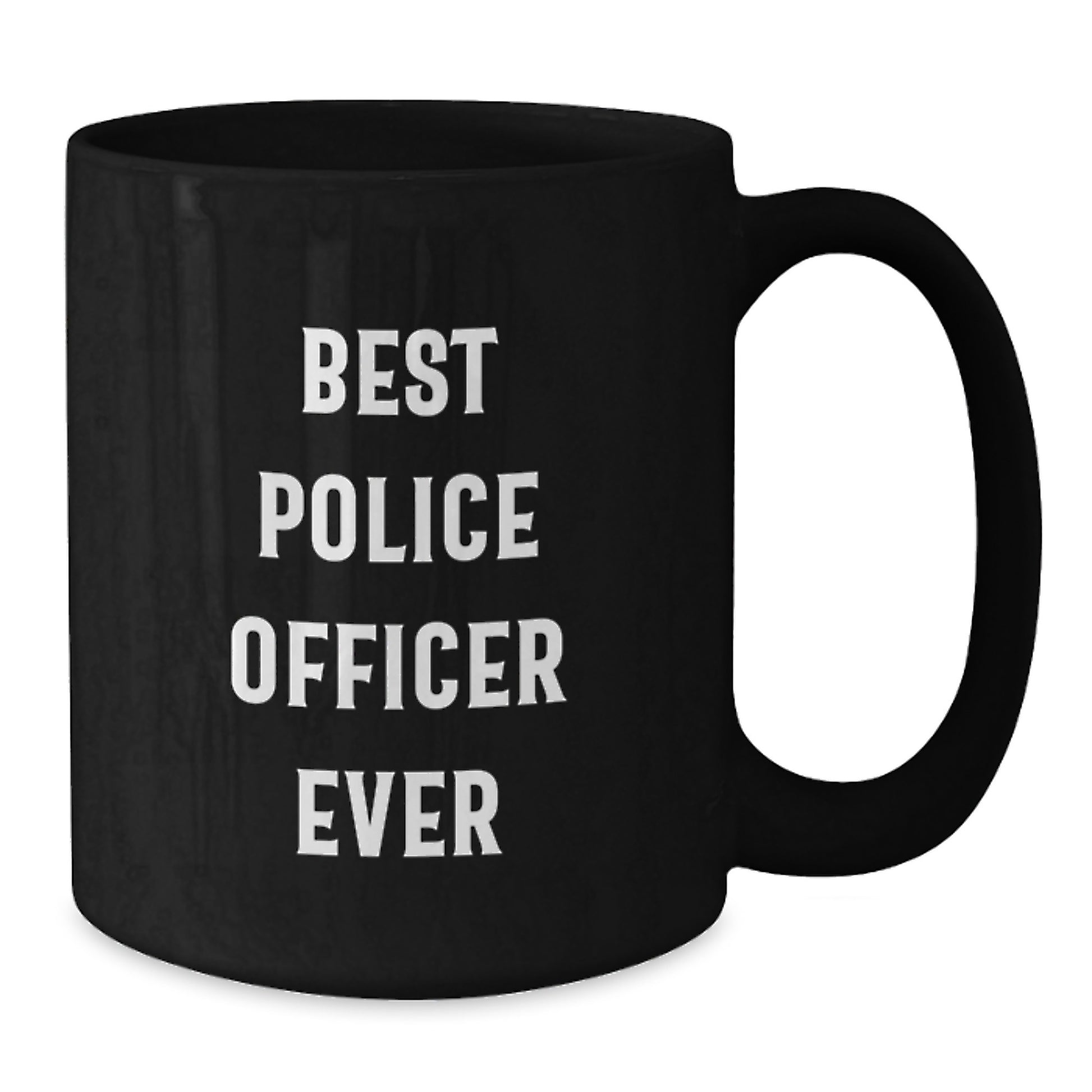 Police Officer Keepsake Black Coffee Mug Birthday Gift for Him - Additional