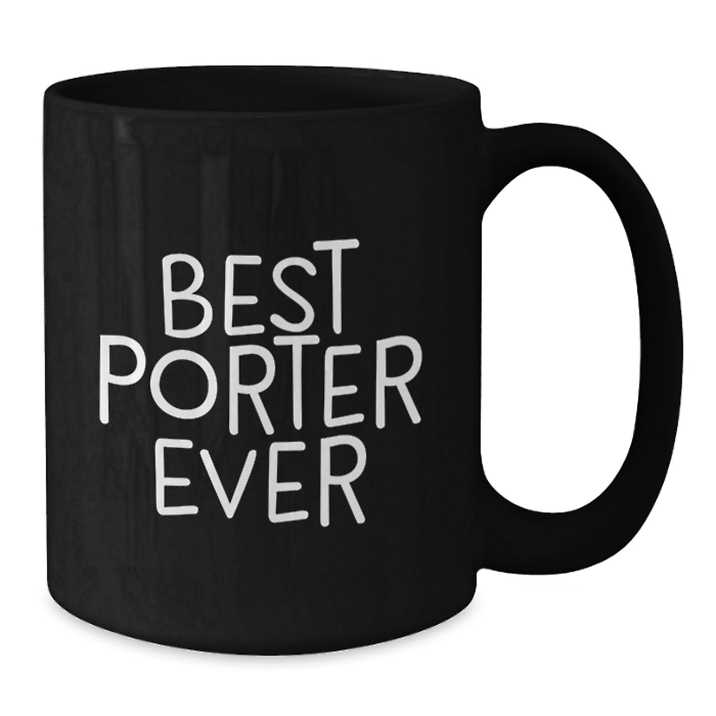 Porter Keepsake Black Coffee Mug for Him Birthday Gift with Quote - Additional