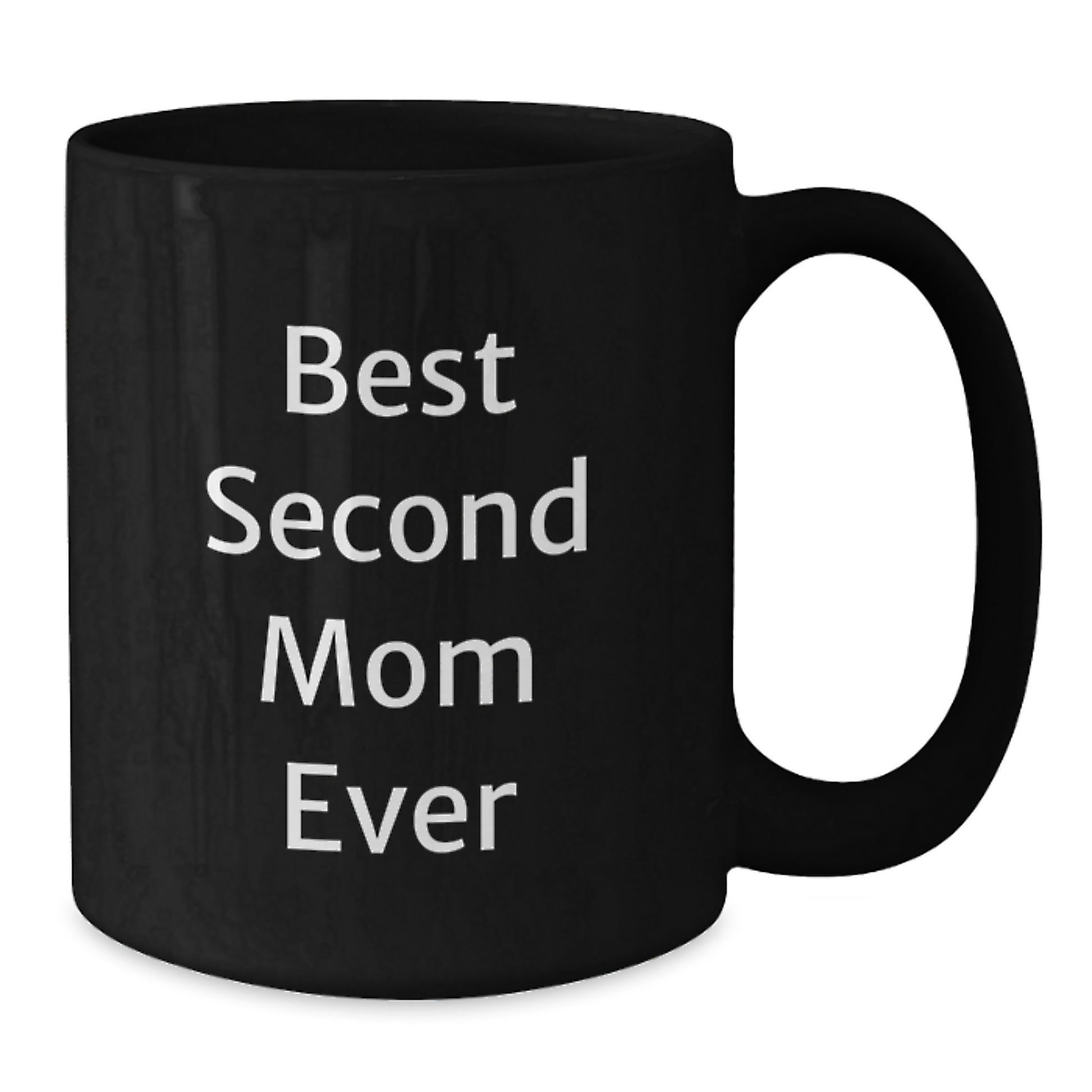 Second Mom Keepsake Elegant Black Coffee Mug for Her Birthday Gift - Additional