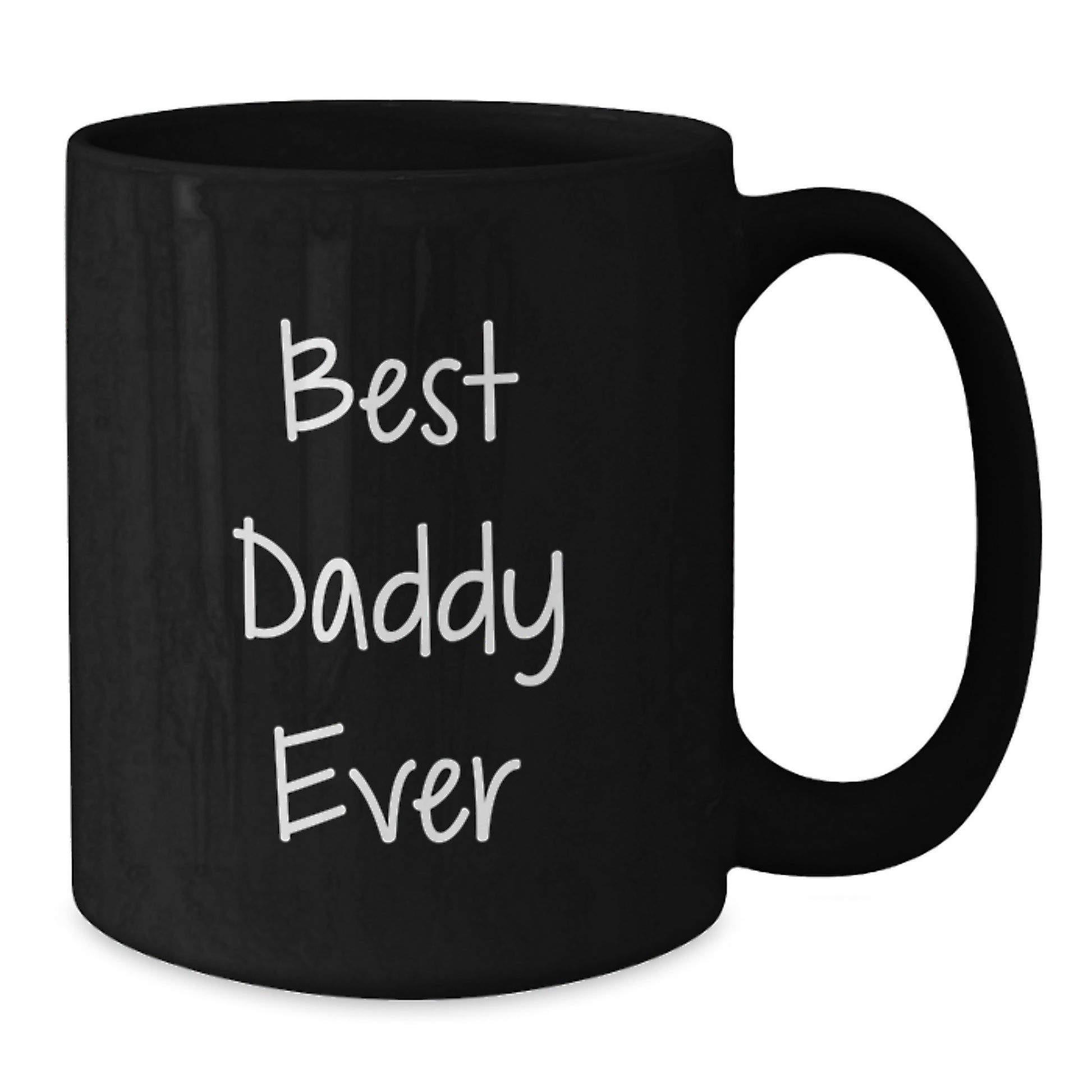 Best Daddy Ever Keepsake Black Coffee Mug for Him Birthday Gift - Additional