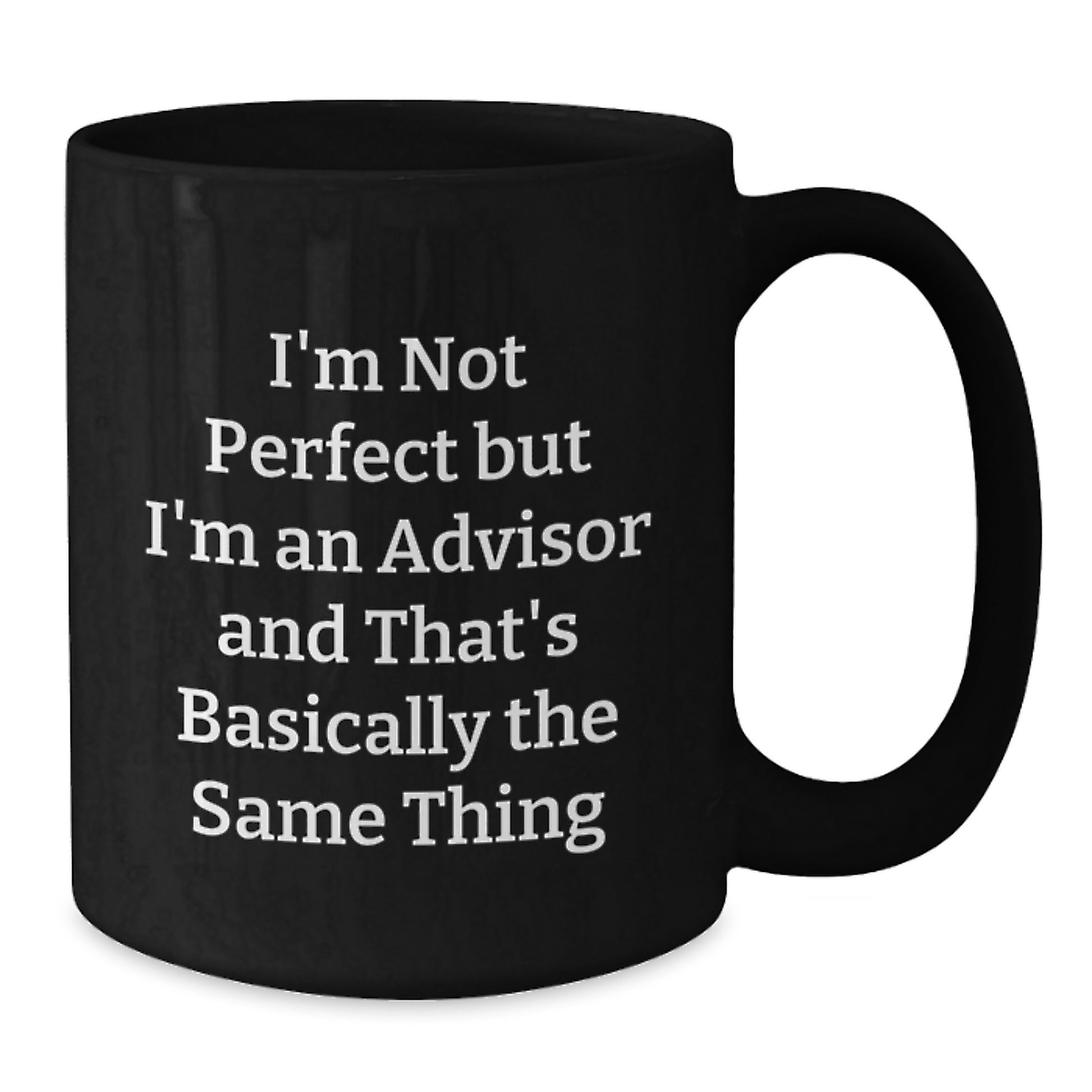 Advisor Keepsake Black Ceramic Mug 11oz Premium Elegant Birthday Gift - Additional