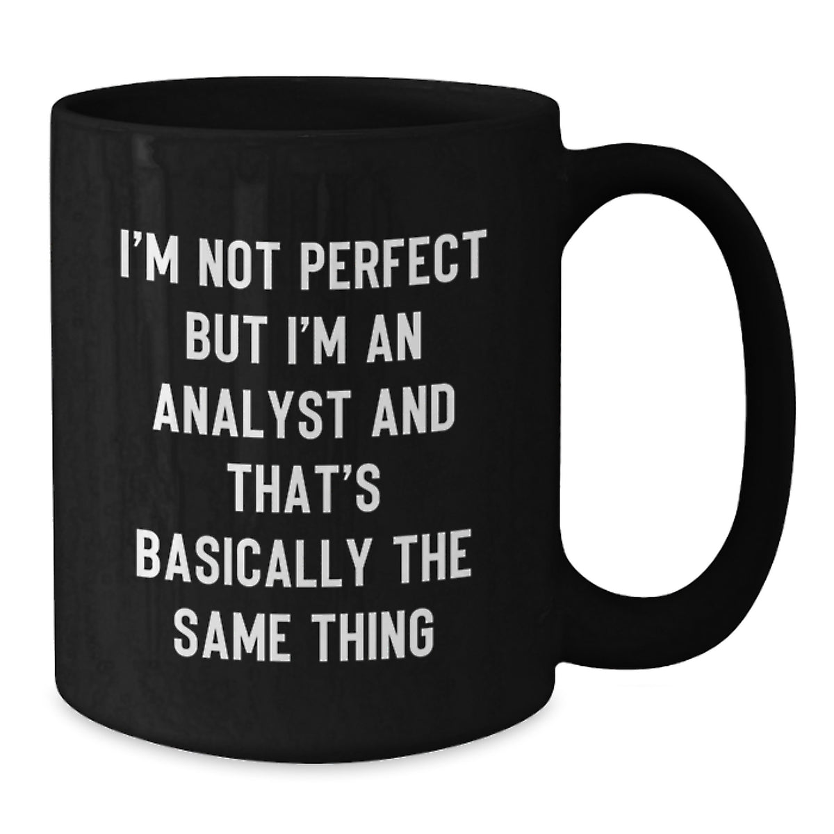 Analyst Keepsake Black Coffee Mug for Him Birthday Gift - Additional