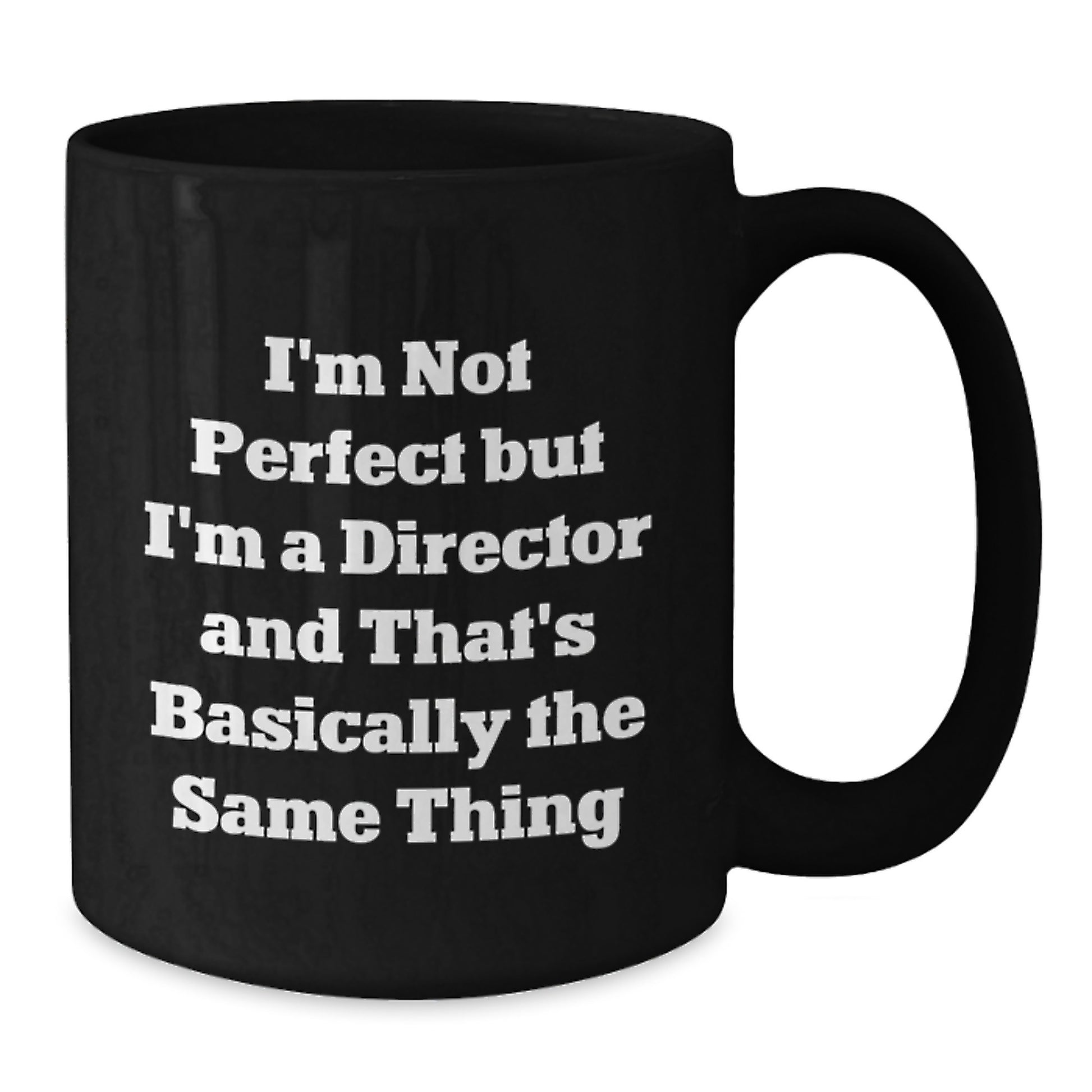 Bold Director Novelty Black Coffee Mug Keepsake Birthday Gift - Additional