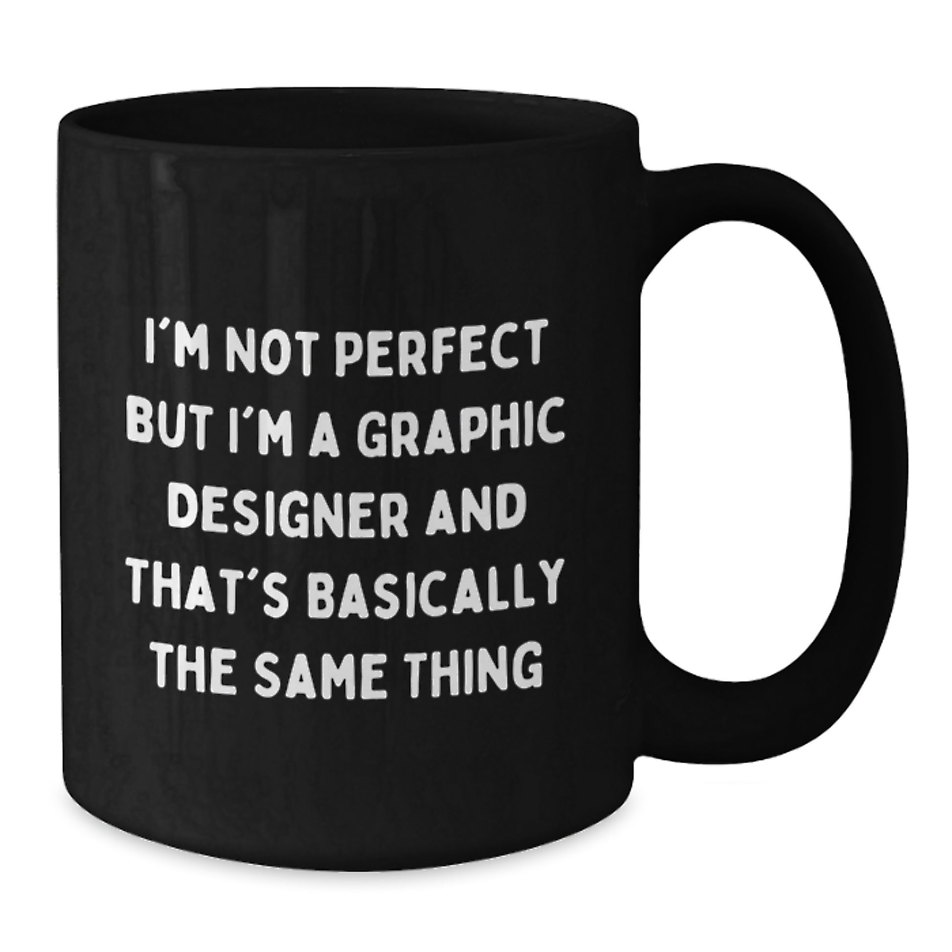 Graphic Designer Keepsake Black Coffee Mug for Him Birthday Gift - Additional