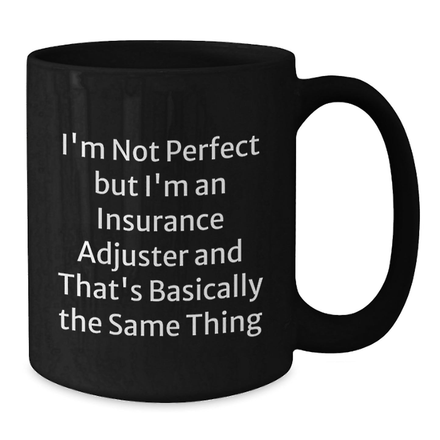 Insurance Adjuster Keepsake Black Coffee Mug for Him Birthday Gift - Additional