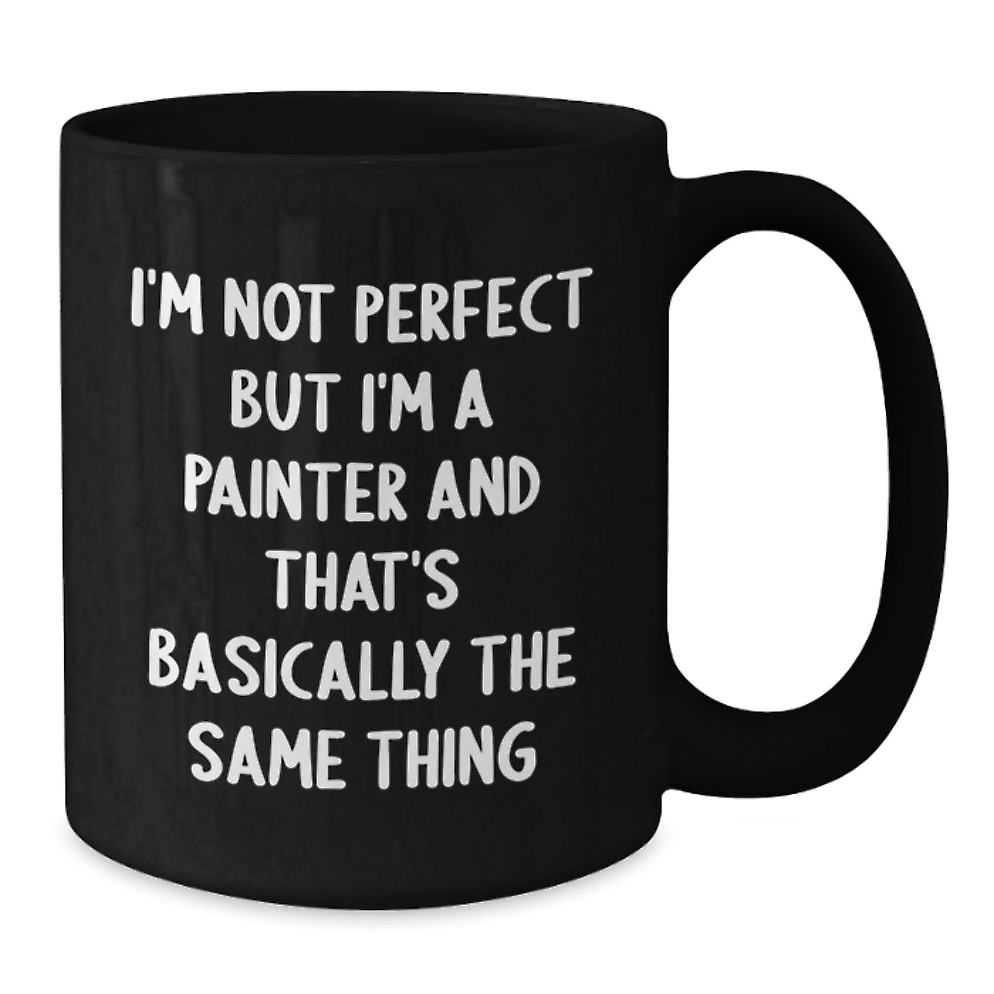Novelty Painter Mug Birthday Gift – 11oz Black Ceramic Coffee - Additional