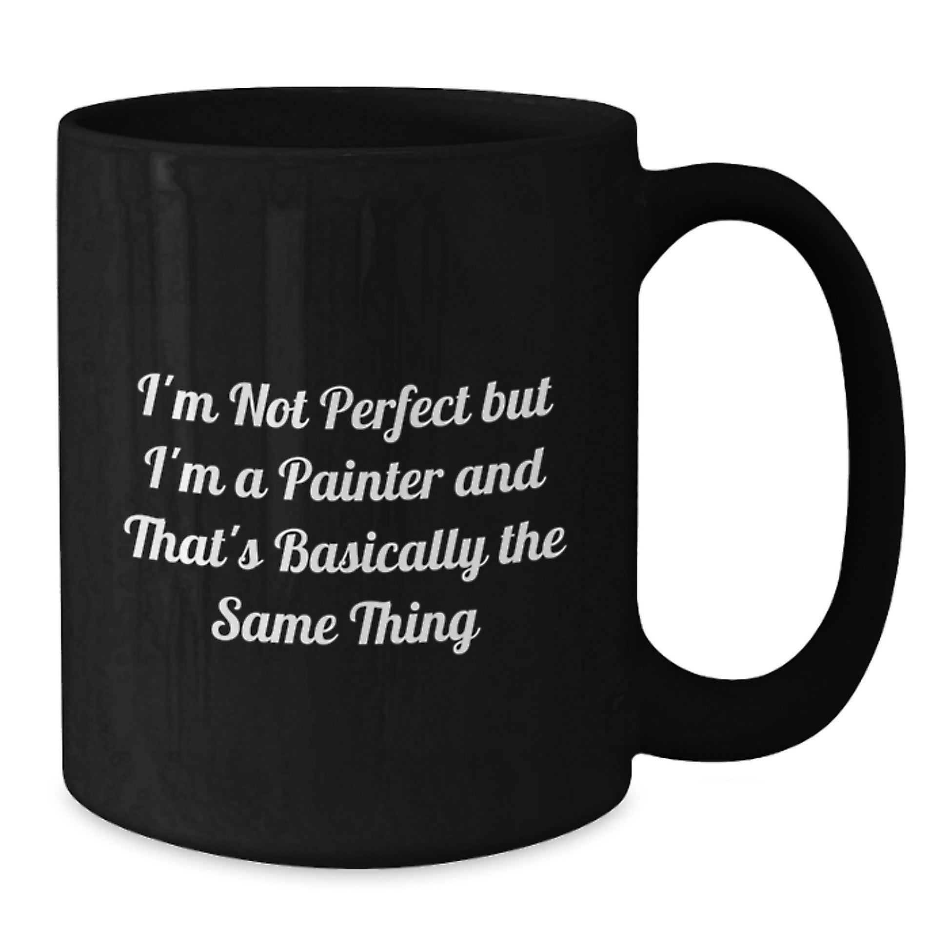 Birthday Gift for Her Painter Mug Present – 11oz Black Ceramic Coffee - Additional