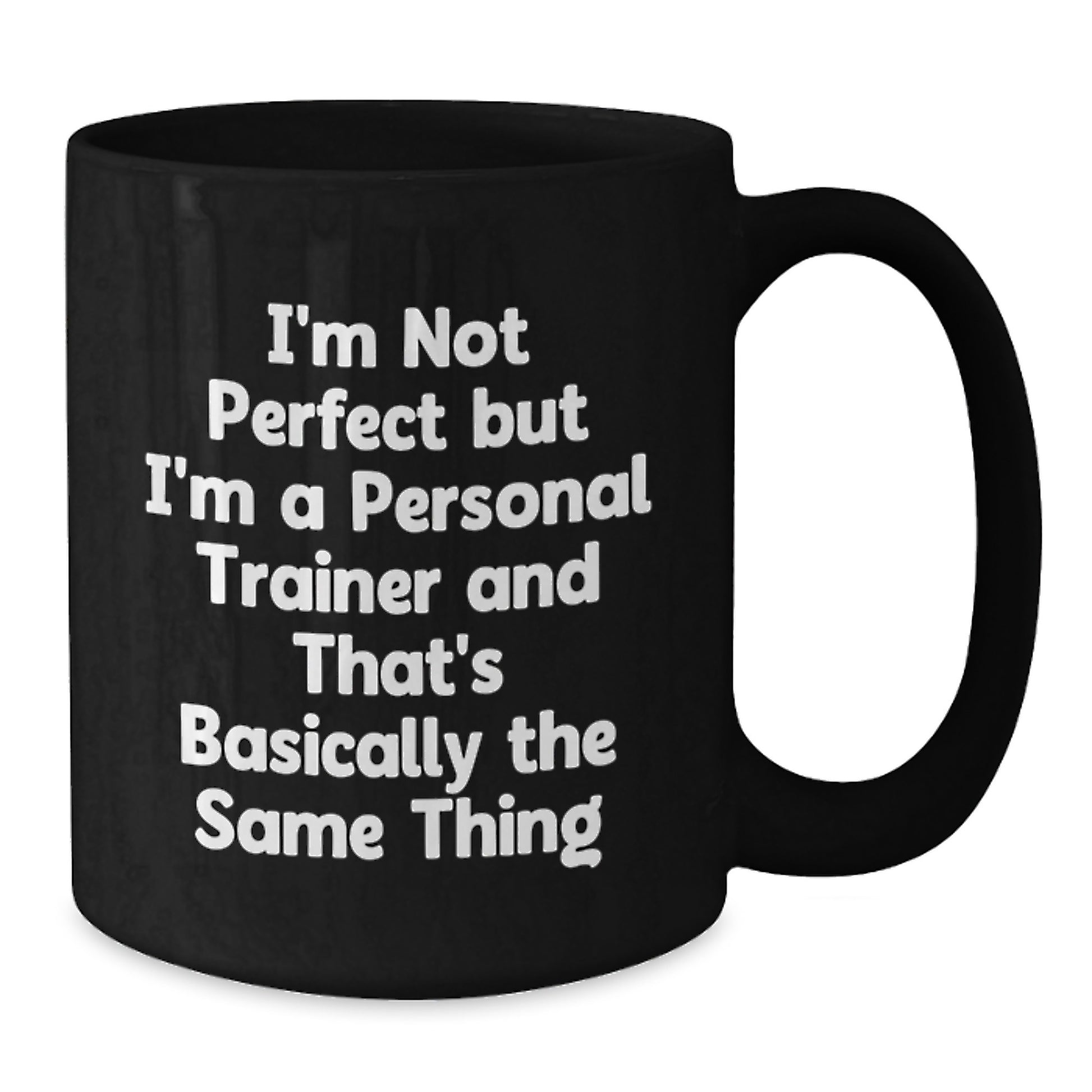 Birthday Gift Personal Trainer Black Coffee Mug for Her Inspirational - Additional