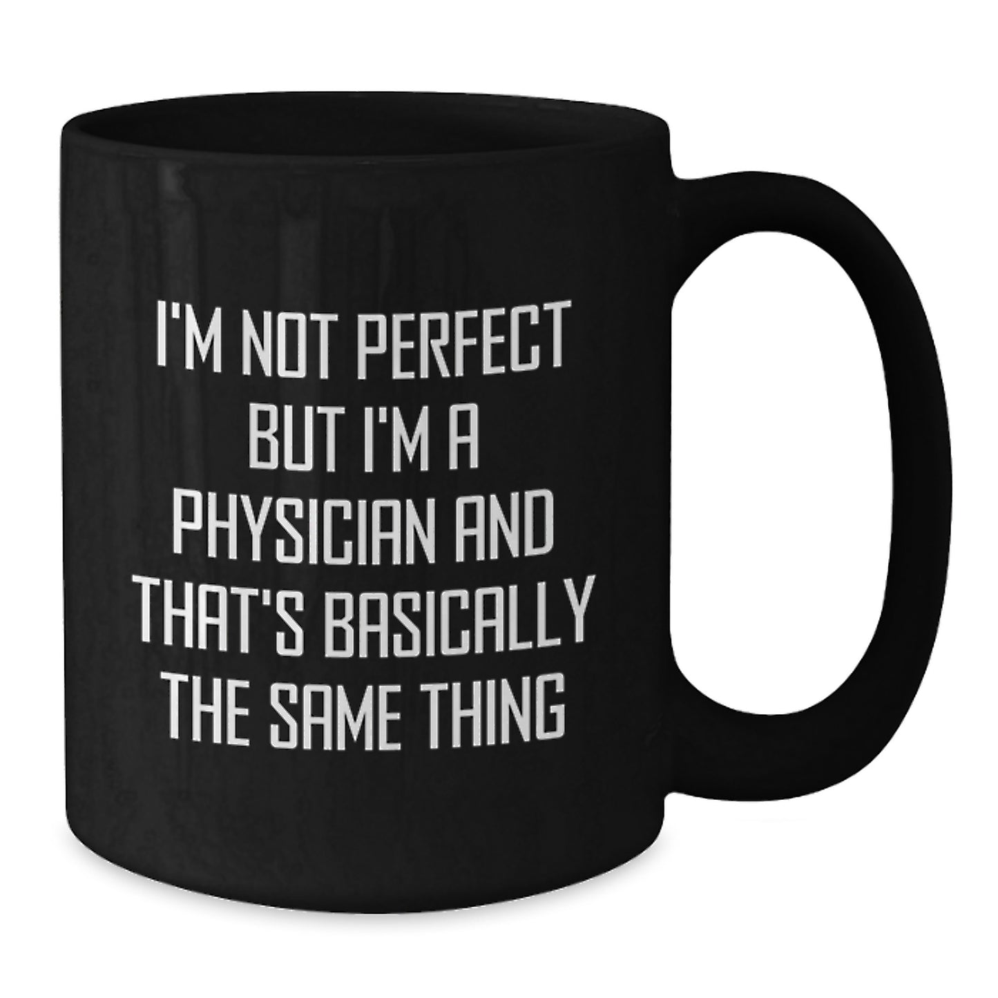 Physician Keepsake Ceramic Black Coffee Mug for Him Birthday Gift - Additional