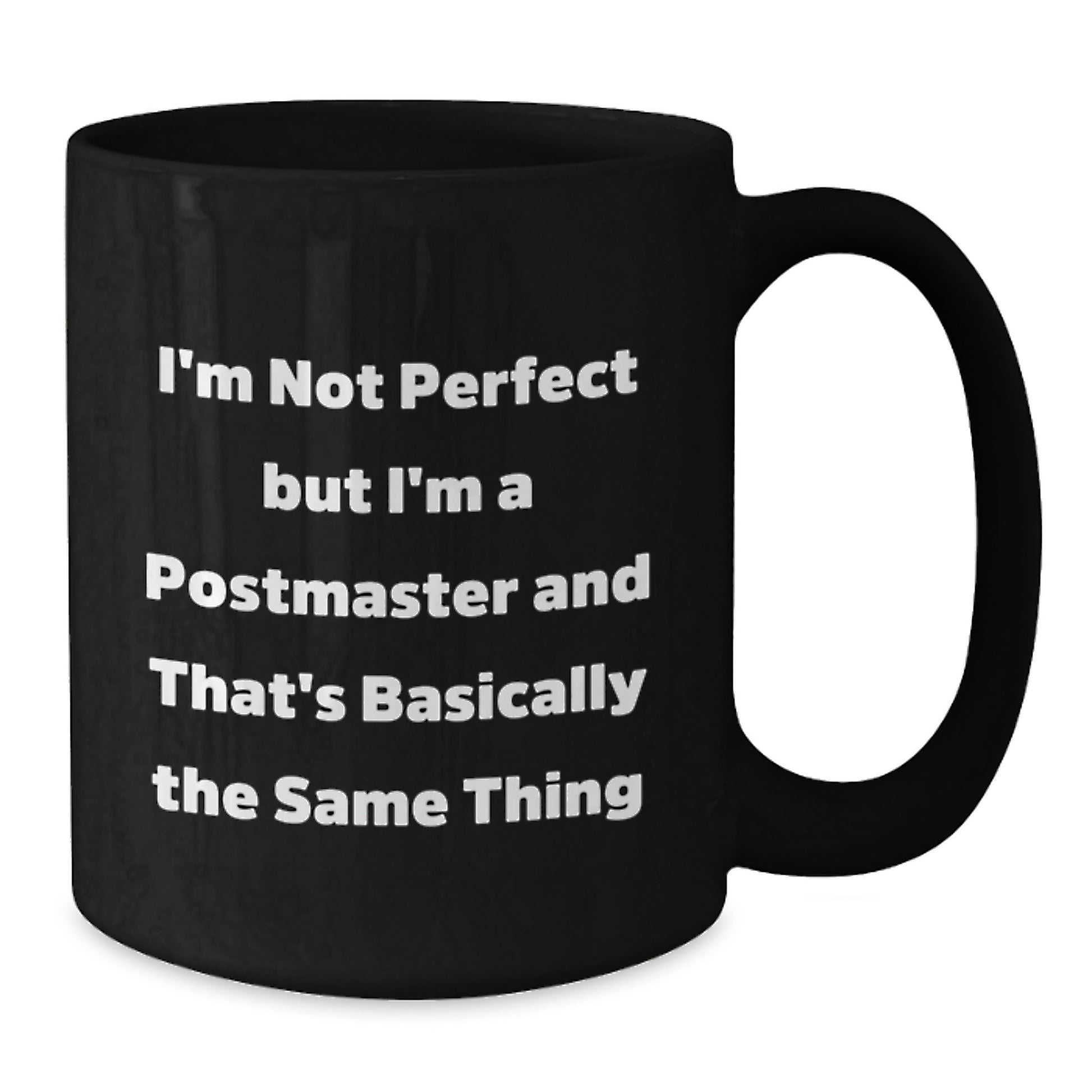 Witty Postmaster Black Coffee Mug Novelty Birthday Gift for Friends - Additional