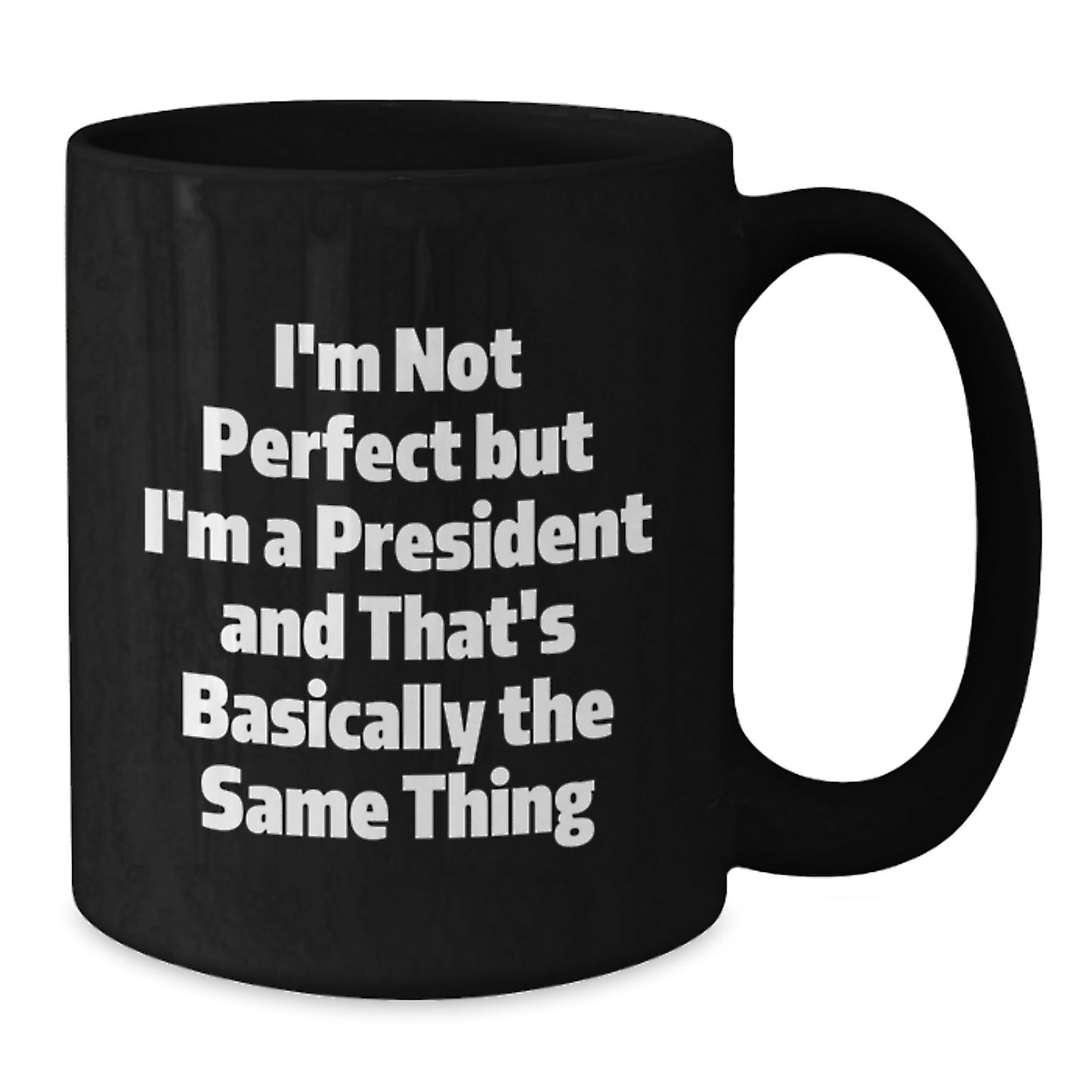President Keepsake Black Coffee Mug for Him Birthday Gift - Additional
