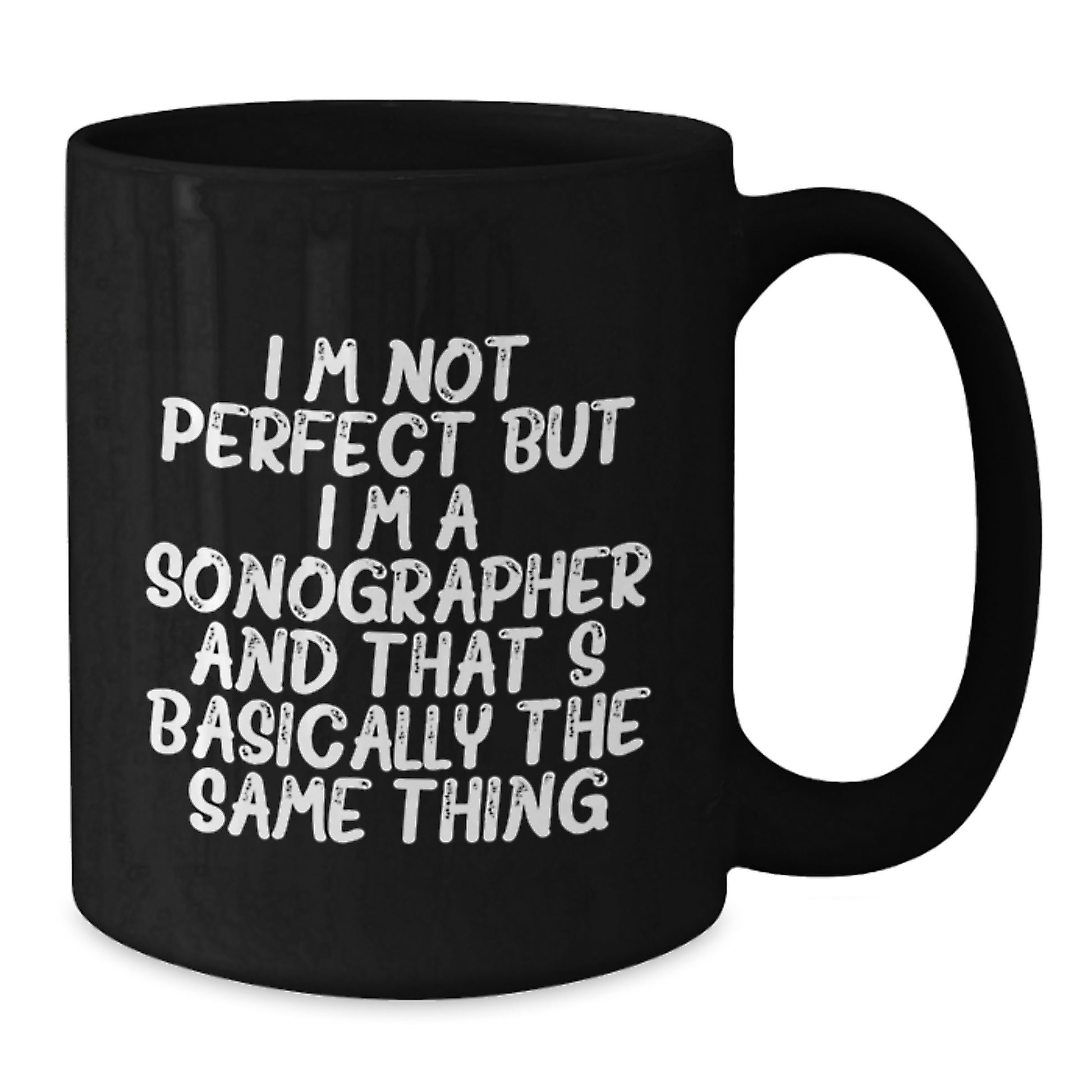 Sonographer Keepsake Black Ceramic Coffee Mug for Him Birthday Gift - Additional
