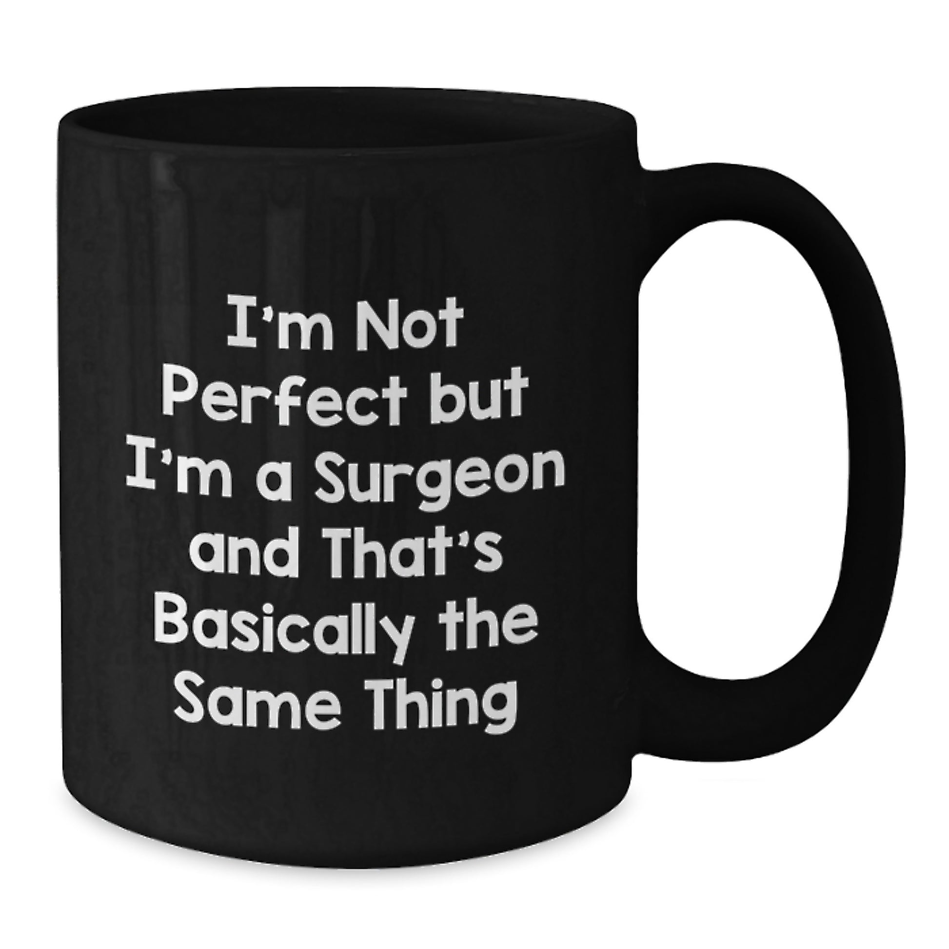 Surgeon Black Coffee Mug Premium Keepsake Birthday Gift for Him - Additional