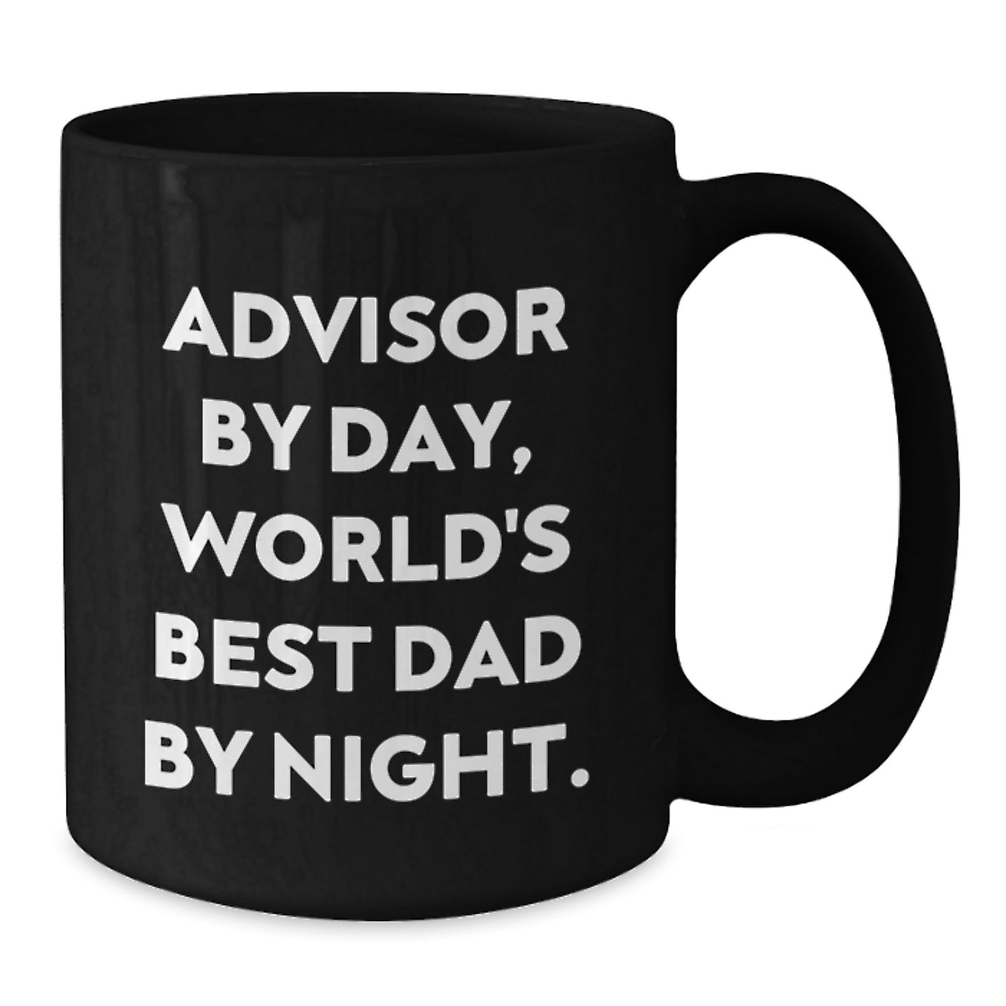 Birthday Gift for Her Advisor By Day, World's Best Dad By Night Mug - Additional