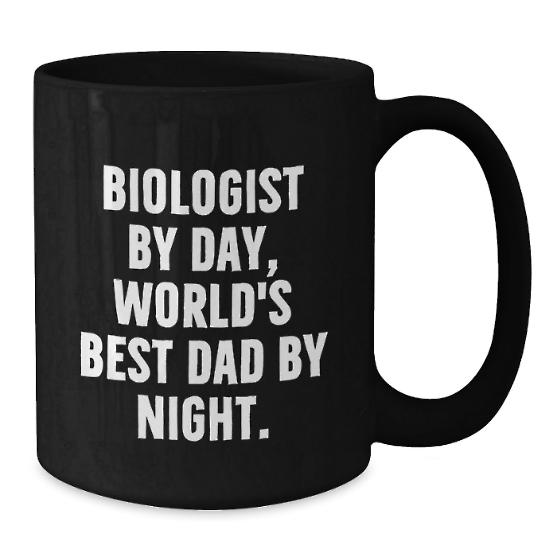 Birthday Gift for Her Biologist By Day, World's Best Dad By Night Black - Additional