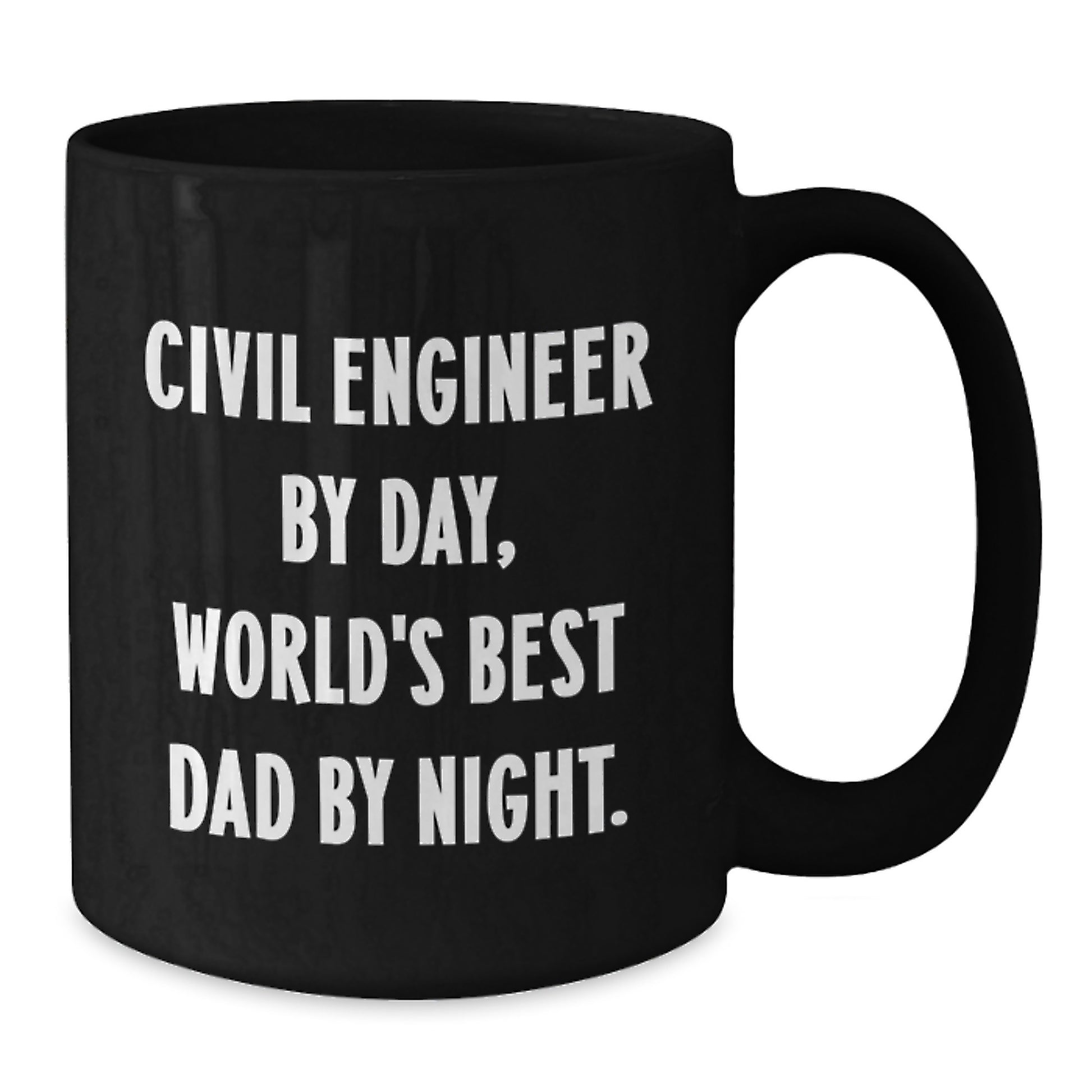 Civil Engineer Keepsake Mug for Him Black Coffee Birthday Gift - Additional