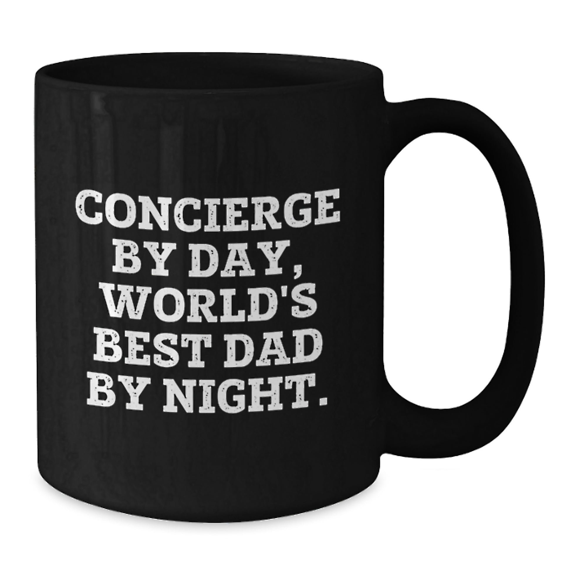 Concierge Keepsake Black Coffee Mug for Him Ceramic 11oz Birthday Gift - Additional