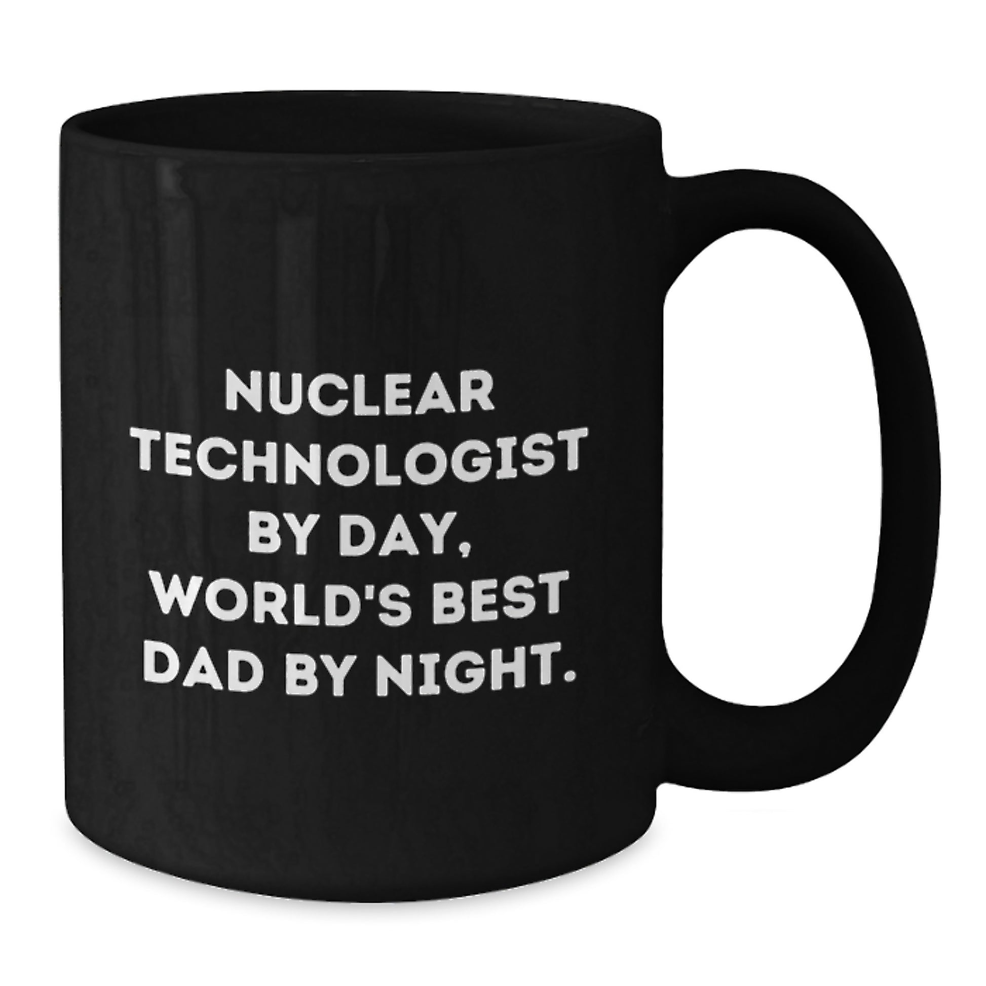 Birthday Gift Nuclear Technologist Black Coffee Mug for Her Present - Additional