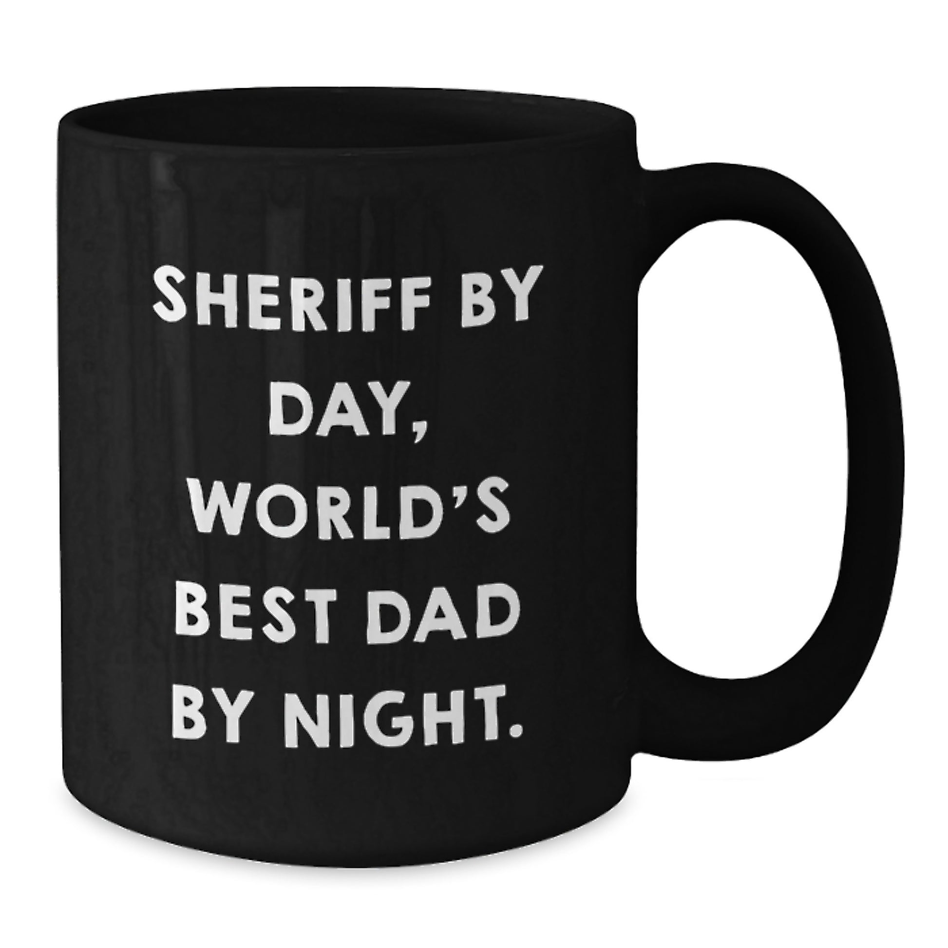 Sheriff By Day, World's Best Dad By Night Mug for Him Birthday Gift - Additional