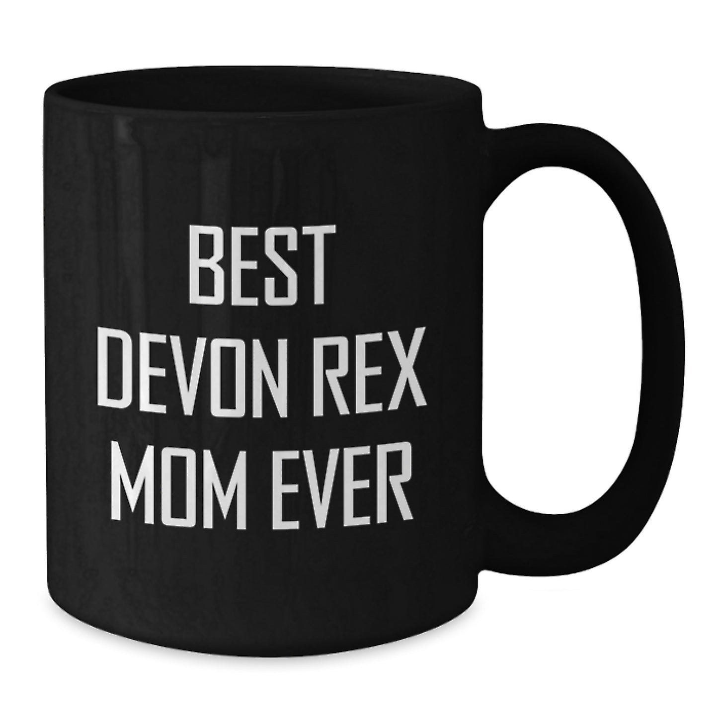 Funny Devon Rex Cat Gifts for Mom, Best Devon Rex Mom Ever Birthday Unique Mug, Black Coffee Mug for Devon Rex Cat Lovers - Additional