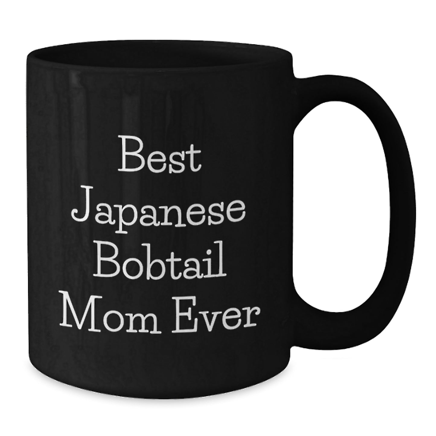 Japanese Bobtail Cat Mom Black Coffee Mug Gifts for Japanese Bobtail Cat Lover Friends, Funny Quote, Birthday Unique Gifts from Friends - Additional