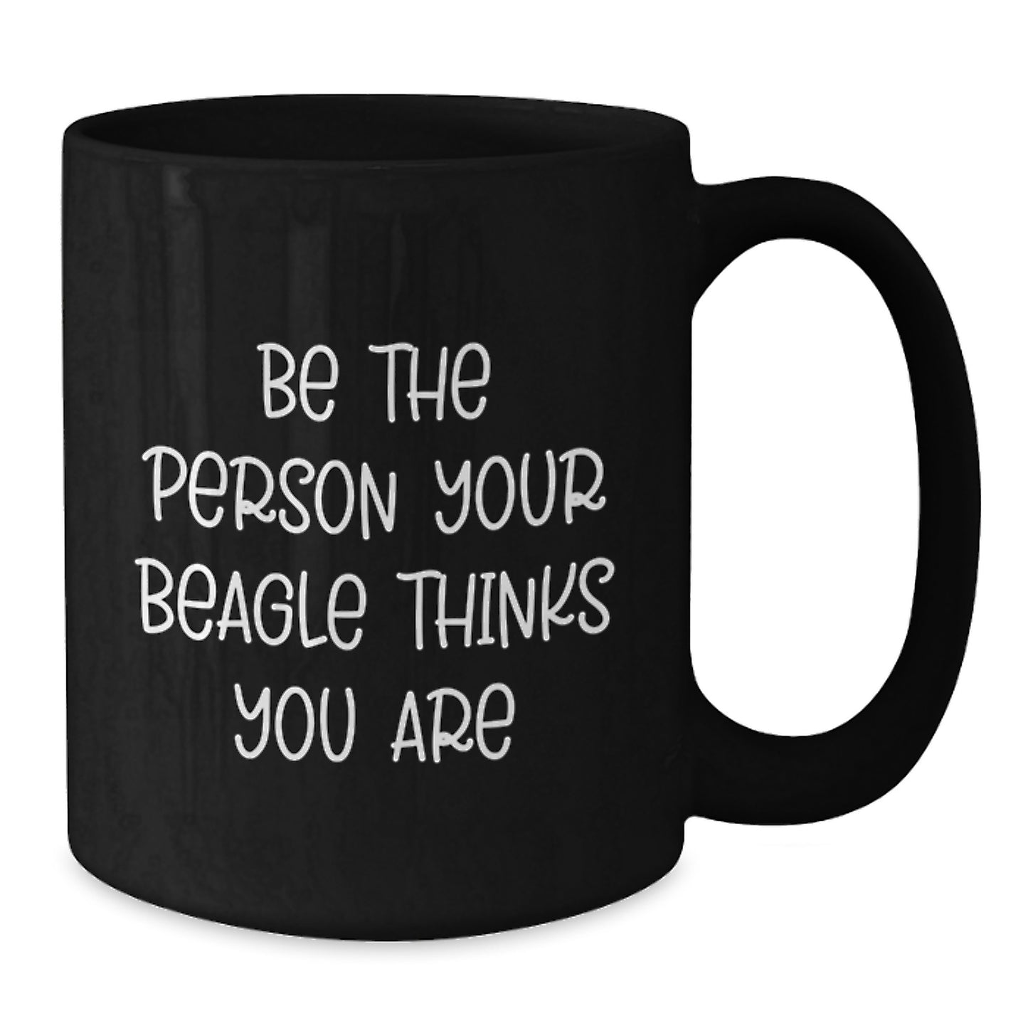 Beagle Dog Lover Gifts from Friends, Funny Beagle Dog Birthday Unique Gifts for Beagle Dog Enthusiasts, Black Coffee Mug - Additional