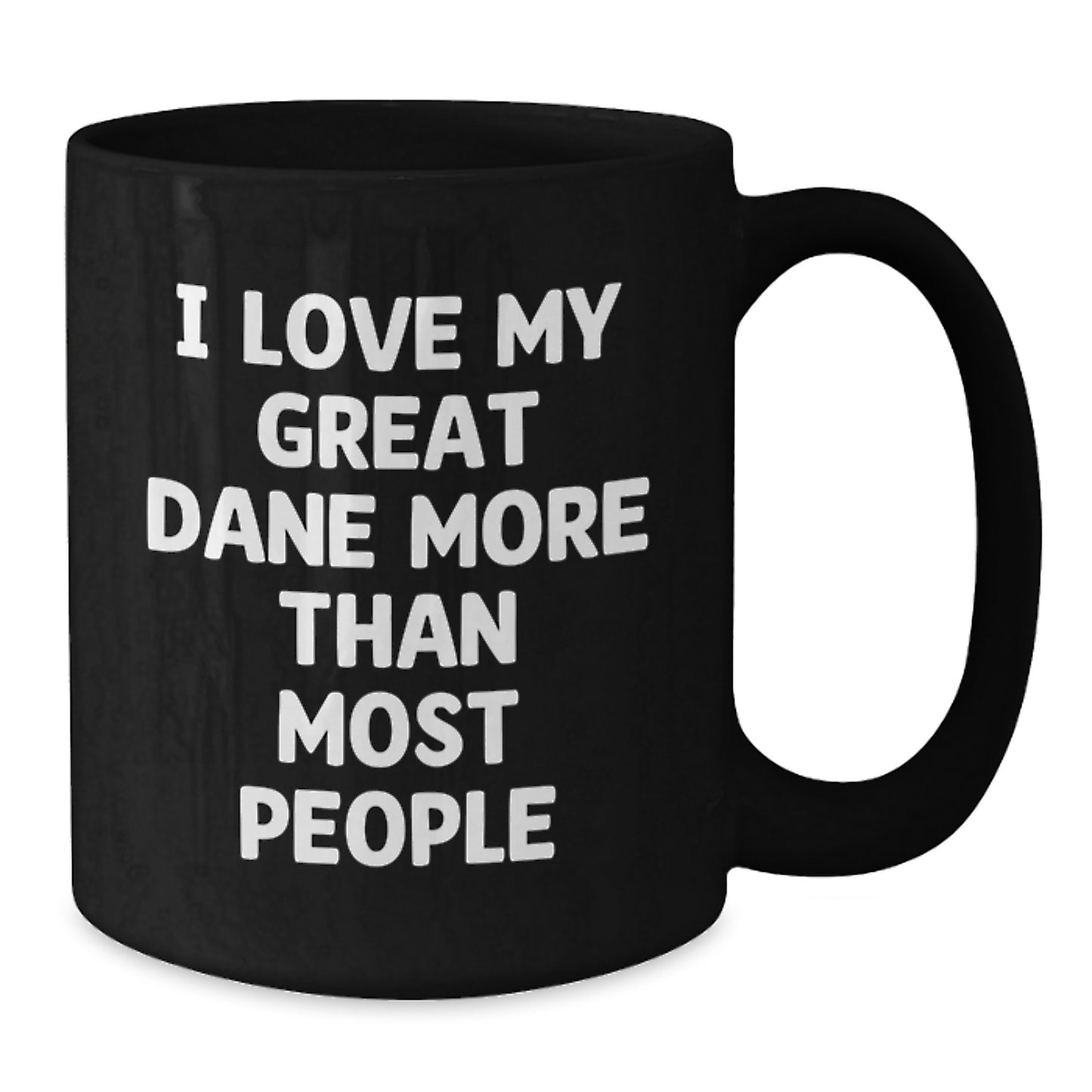 Great Dane Dog Gifts from Friends, Funny Black Coffee Mug for Great Dane Dog Lovers, Great Dane Dog Lover Birthday Unique Gift - Additional