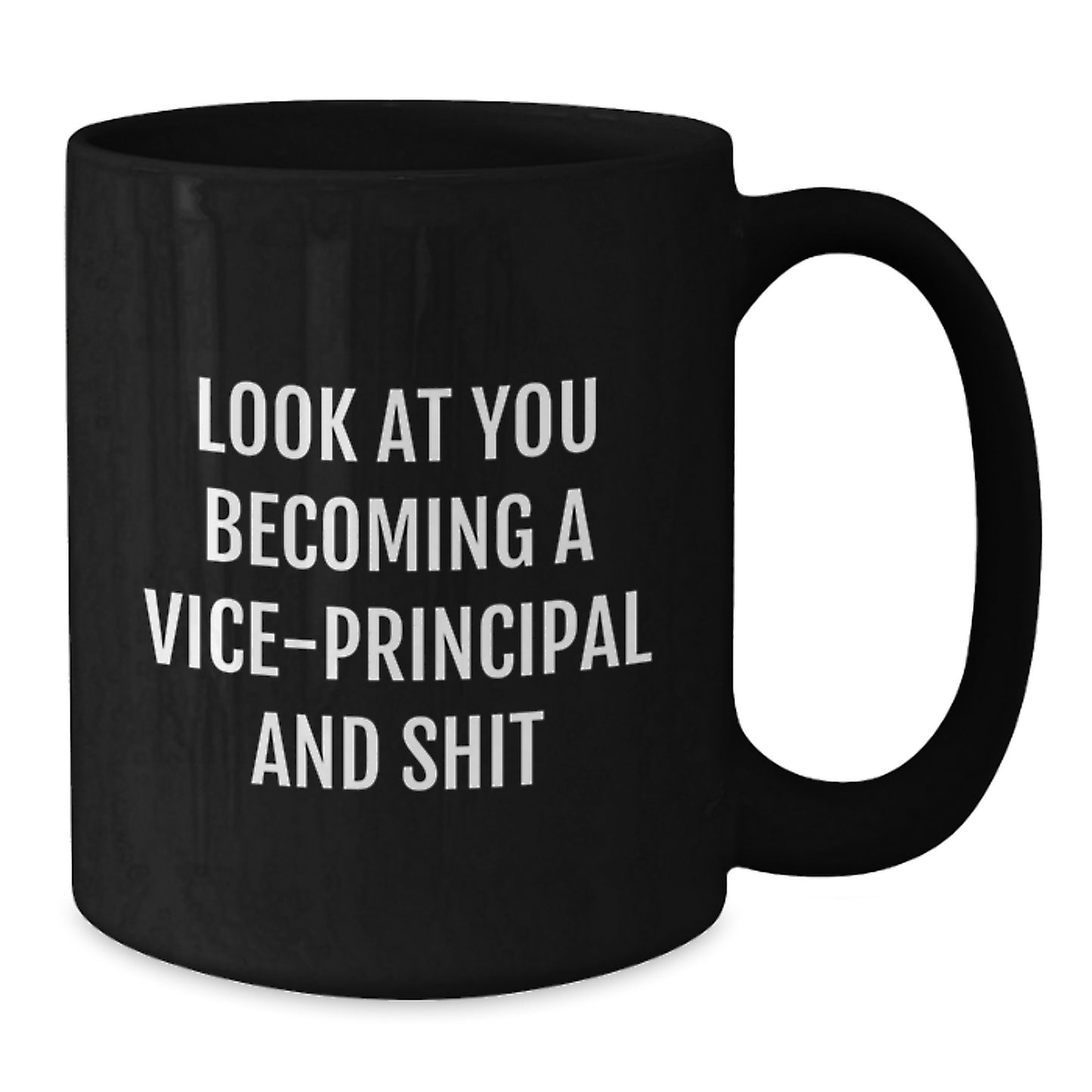 Funny Vice-Principal Mug for Graduation Gifts from Friends, 'Look At You Becoming A Vice-principal And Shit' - Additional