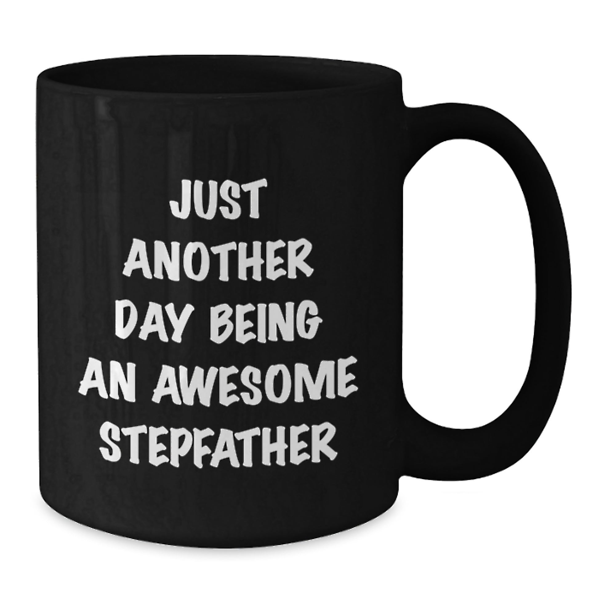 Awesome Stepfather Gifts, Funny Stepfather Quotes, Birthday Unique Gifts for Him, Stepfather Black Coffee Mug - Additional