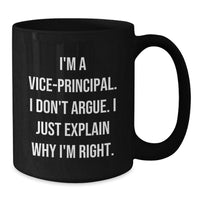 Load image into Gallery viewer, Funny Vice-principal Gifts from Men to Vice-principal, Black Coffee Mugs with Inspirational Quote, Graduation Unique Gifts - Additional
