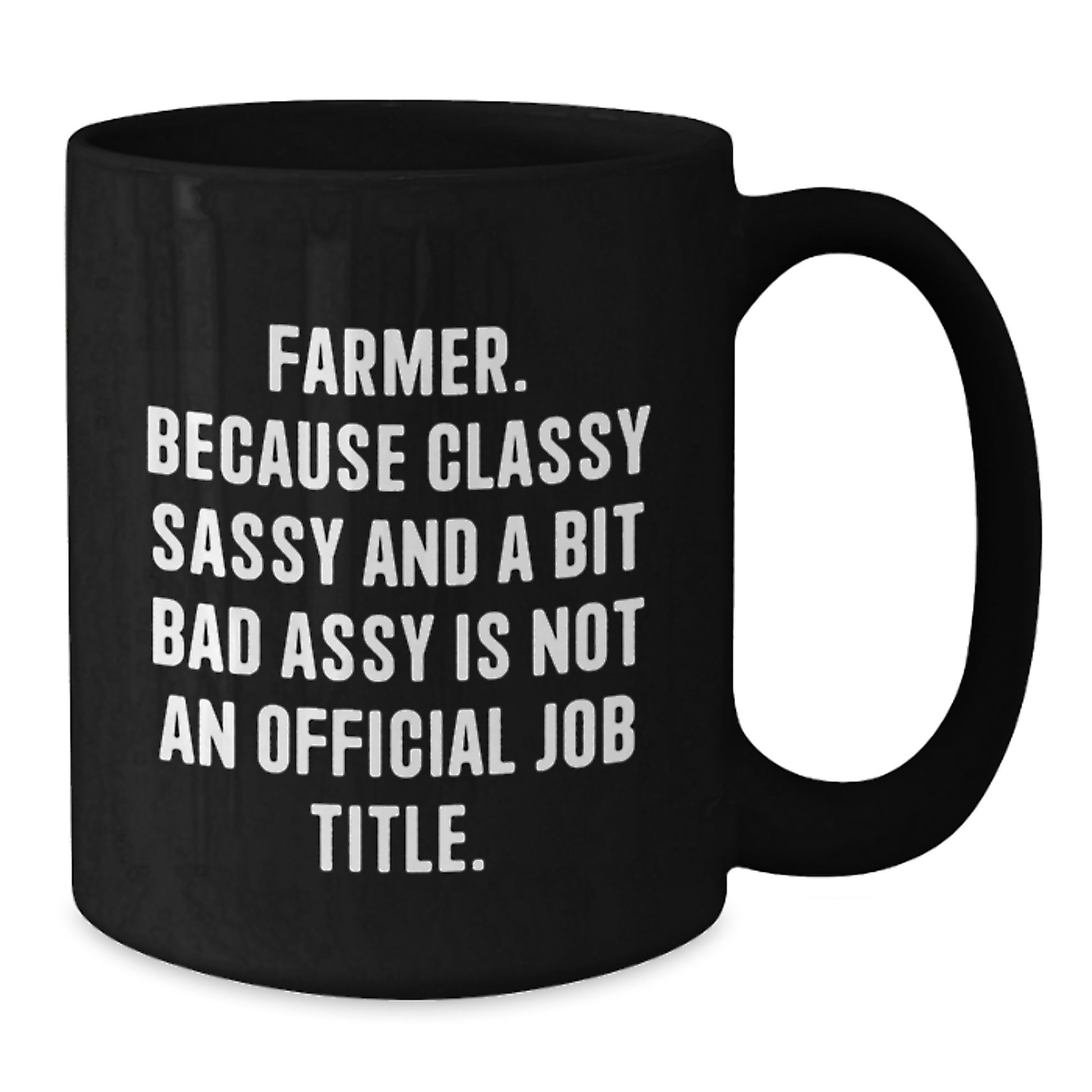 Farmer Gifts from Women, Funny Quote Black Coffee Mug, Graduation Unique Gifts for Men, Women, Friends, Family - Additional