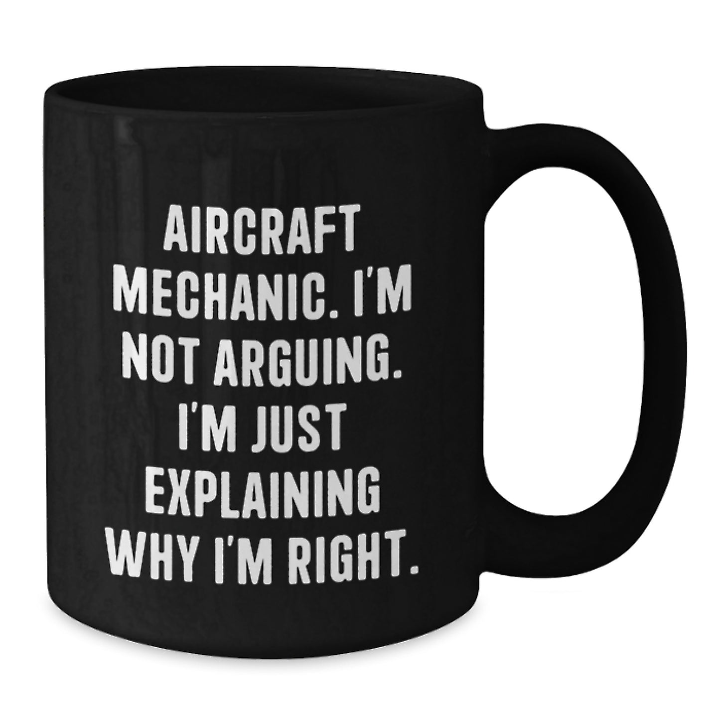 Aircraft Mechanic Birthday Unique Gift Funny Quote Black Coffee Mugs from Friends for Men, Gifts from Family to Coworkers, Unique Unique Gifts for Him, Her, Men, Women, Friends, Coworkers, Family - Additional