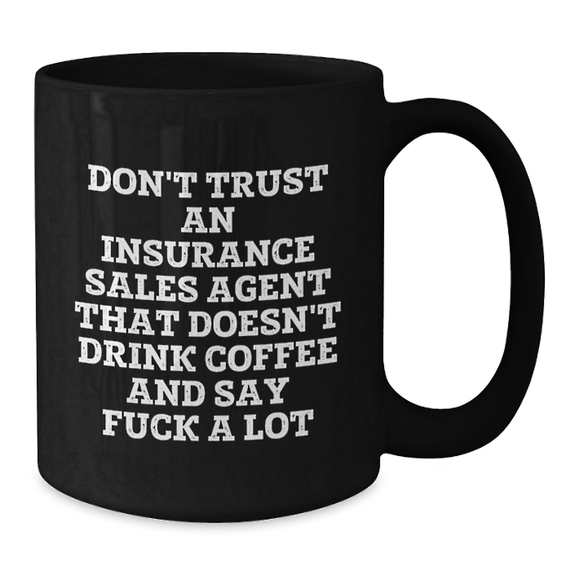 Funny Insurance Sales Agent Gifts, Black Coffee Mug, Christmas Unique Presents for Insurance Sales Agent Friends from Coworkers - Additional